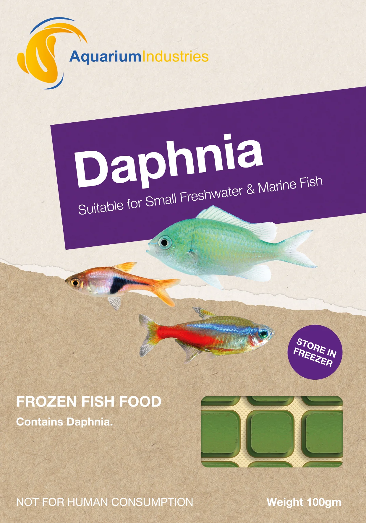 Frozen Daphnia (100g) - Image 2