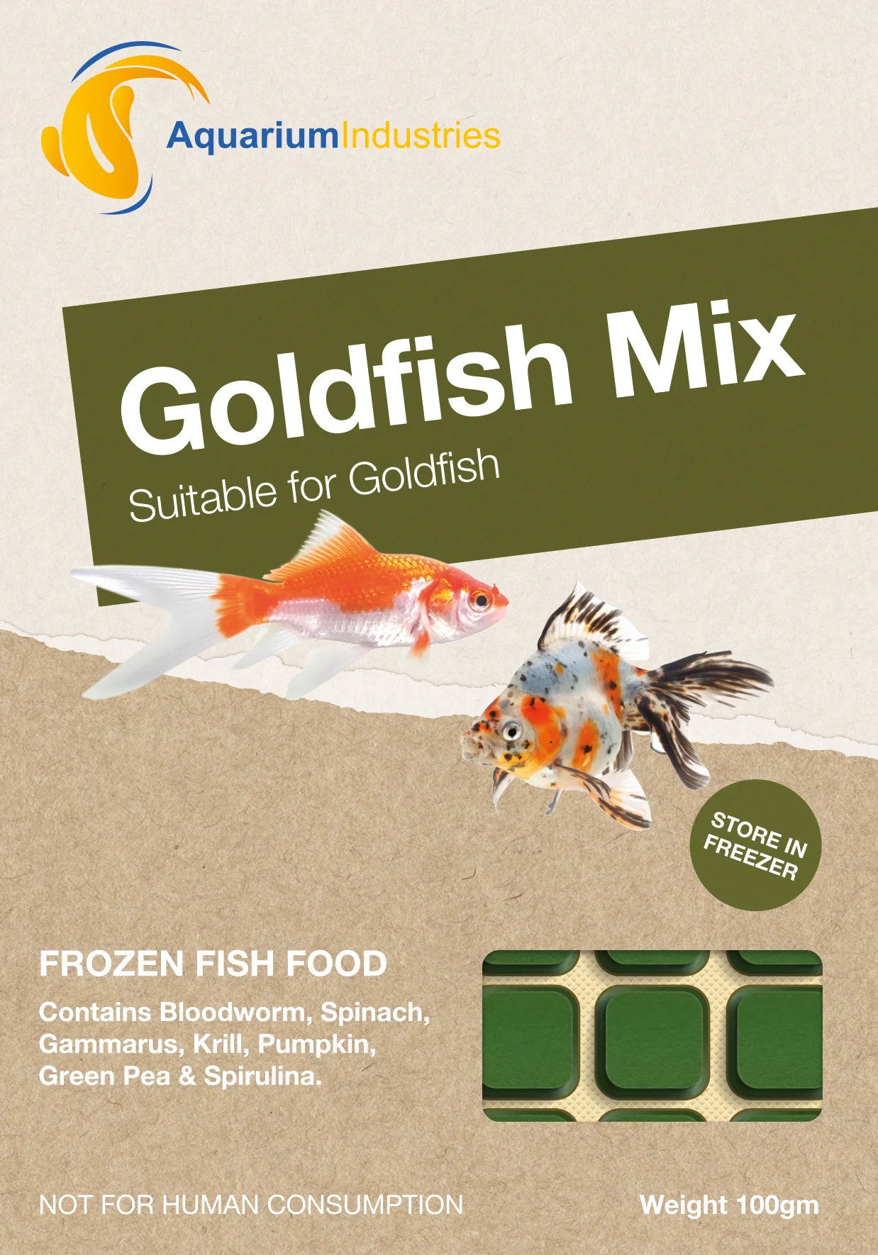 Frozen Goldfish Mix (100g) - Image 2