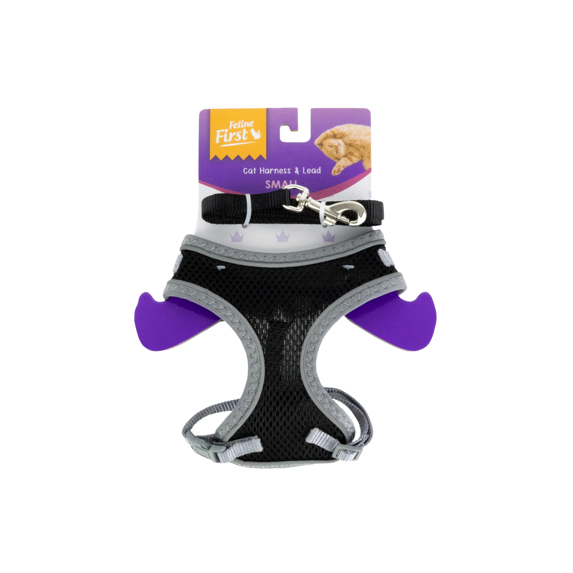 Furwear - Basic Cat Harness & Lead (Black) - Image 3