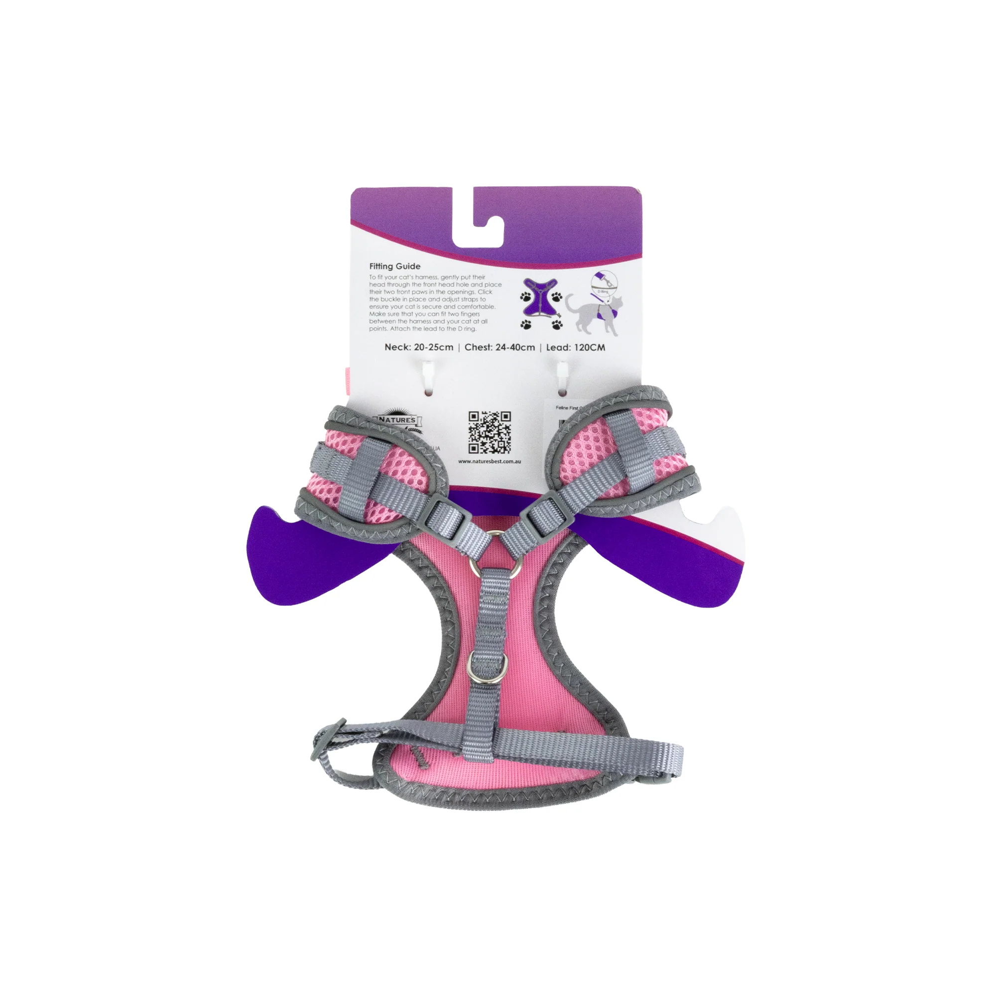 Furwear - Basic Cat Harness & Lead (Pink) - Image 4