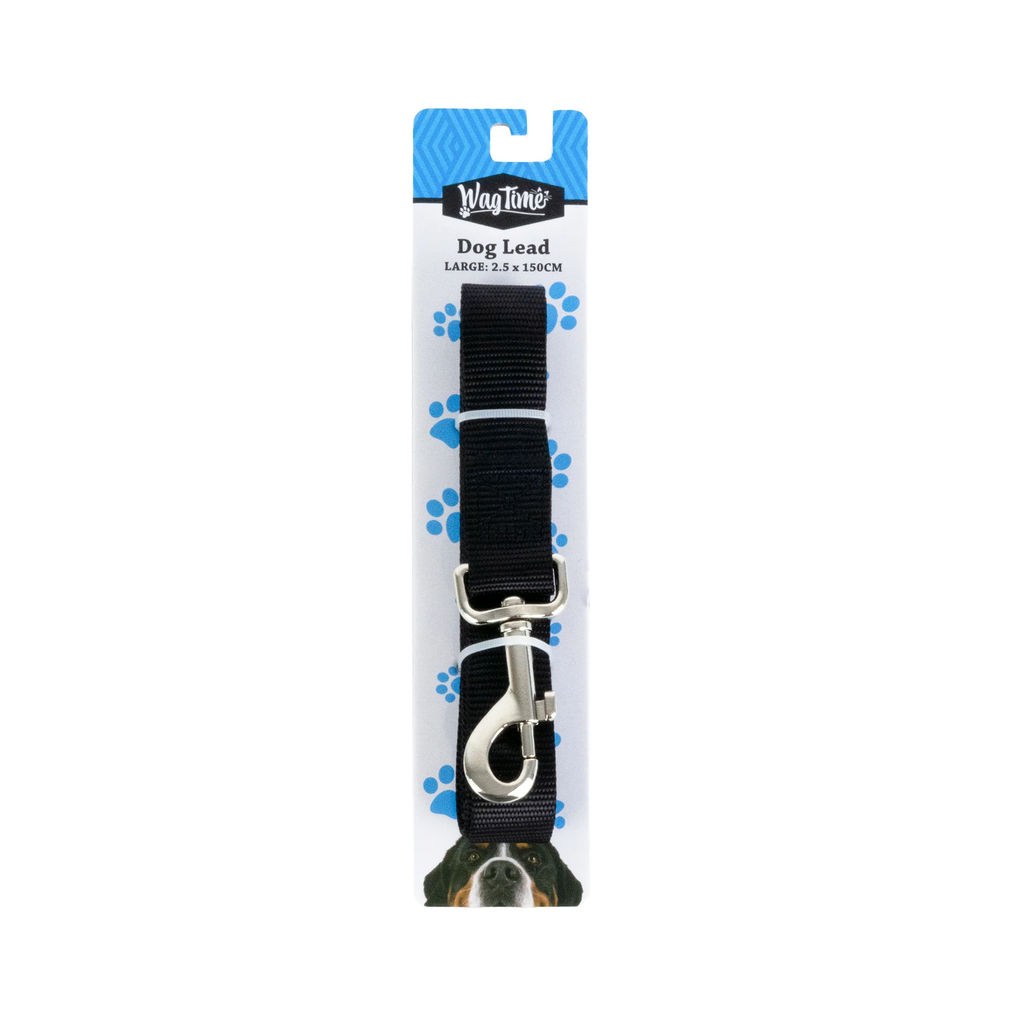 WagTime Essentials Dog Lead Black - Large - Image 3