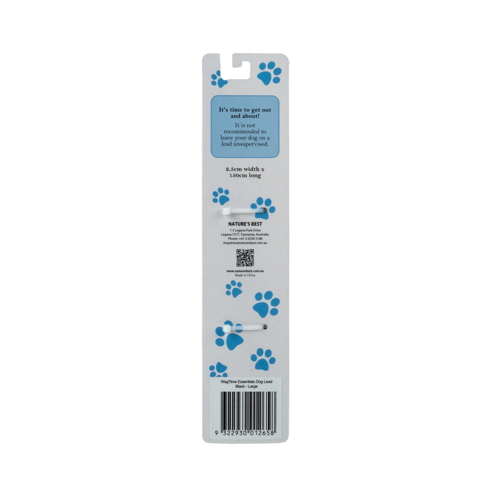 WagTime Essentials Dog Lead Black - Large - Image 4