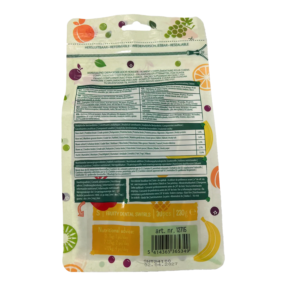 Garden Bites Fruity Dental Swirls 13cm Small 30pk - Image 2