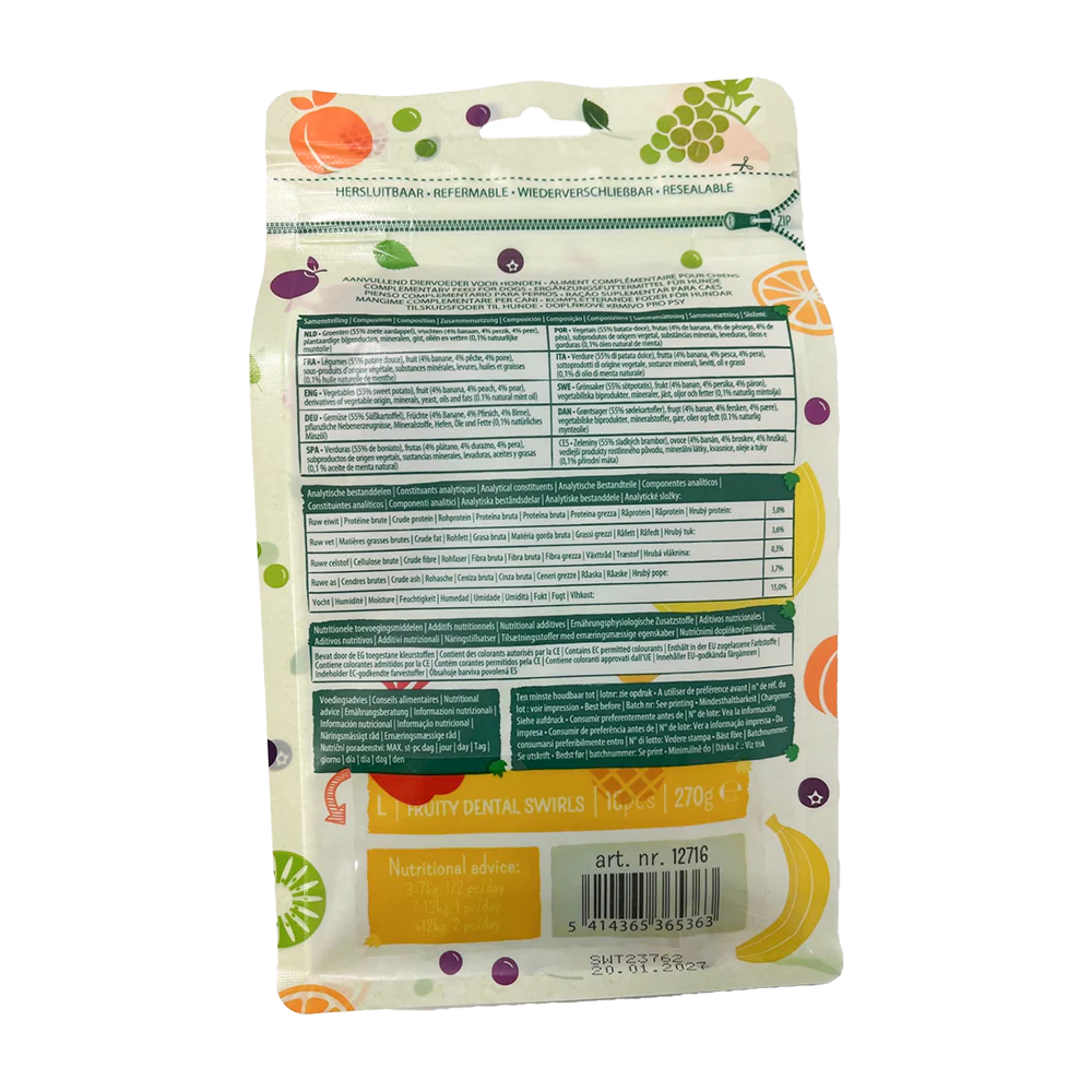 Garden Bites Fruity Dental Swirls 16cm Large 15pk - Image 2