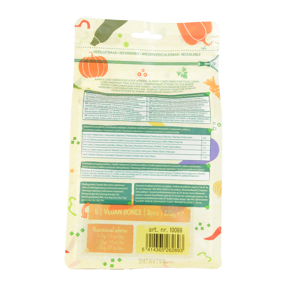 Garden Bites Vegan Bones 14.5cm Large 3pk - Image 2
