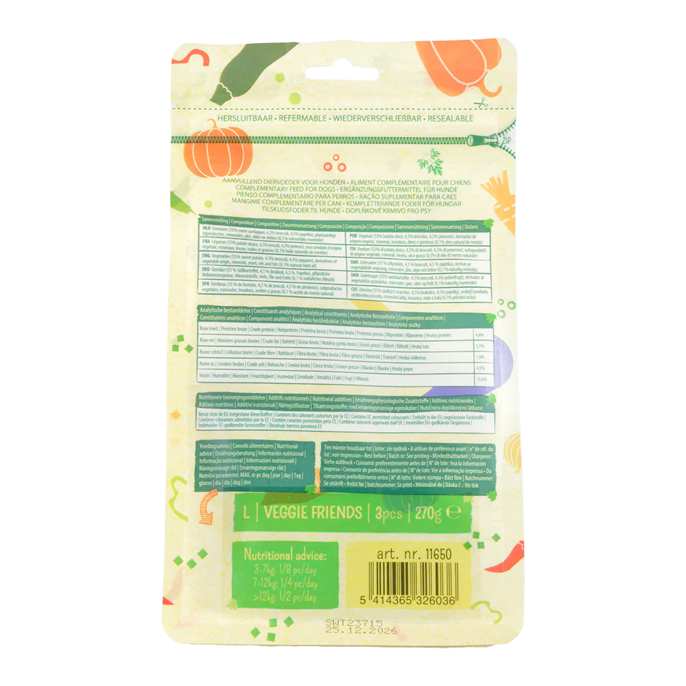 Garden Bites Veggie Friends 11cm Large 3pk - Image 2
