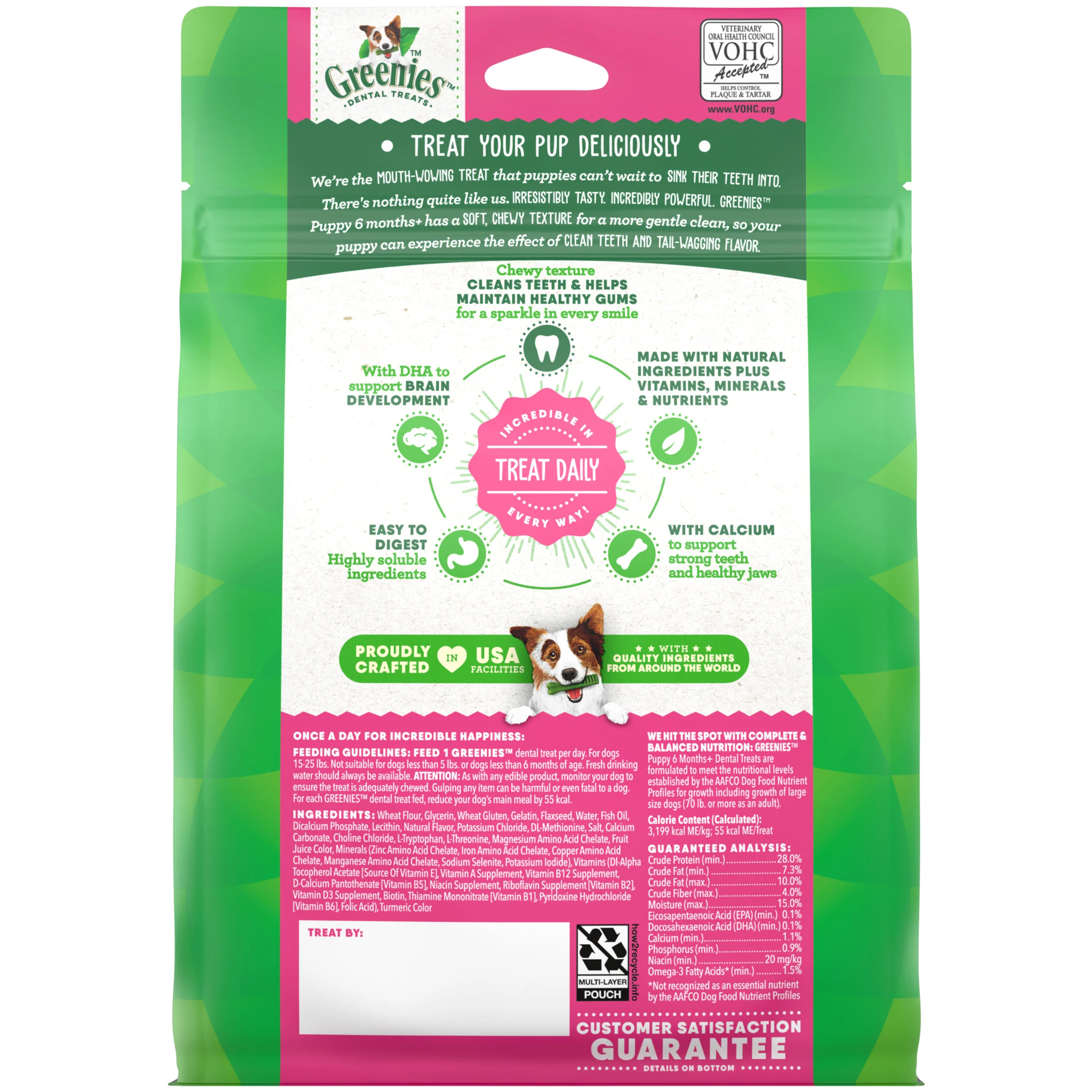 GREENIES Puppy Original Treat-Pak Petite 340g - Image 2