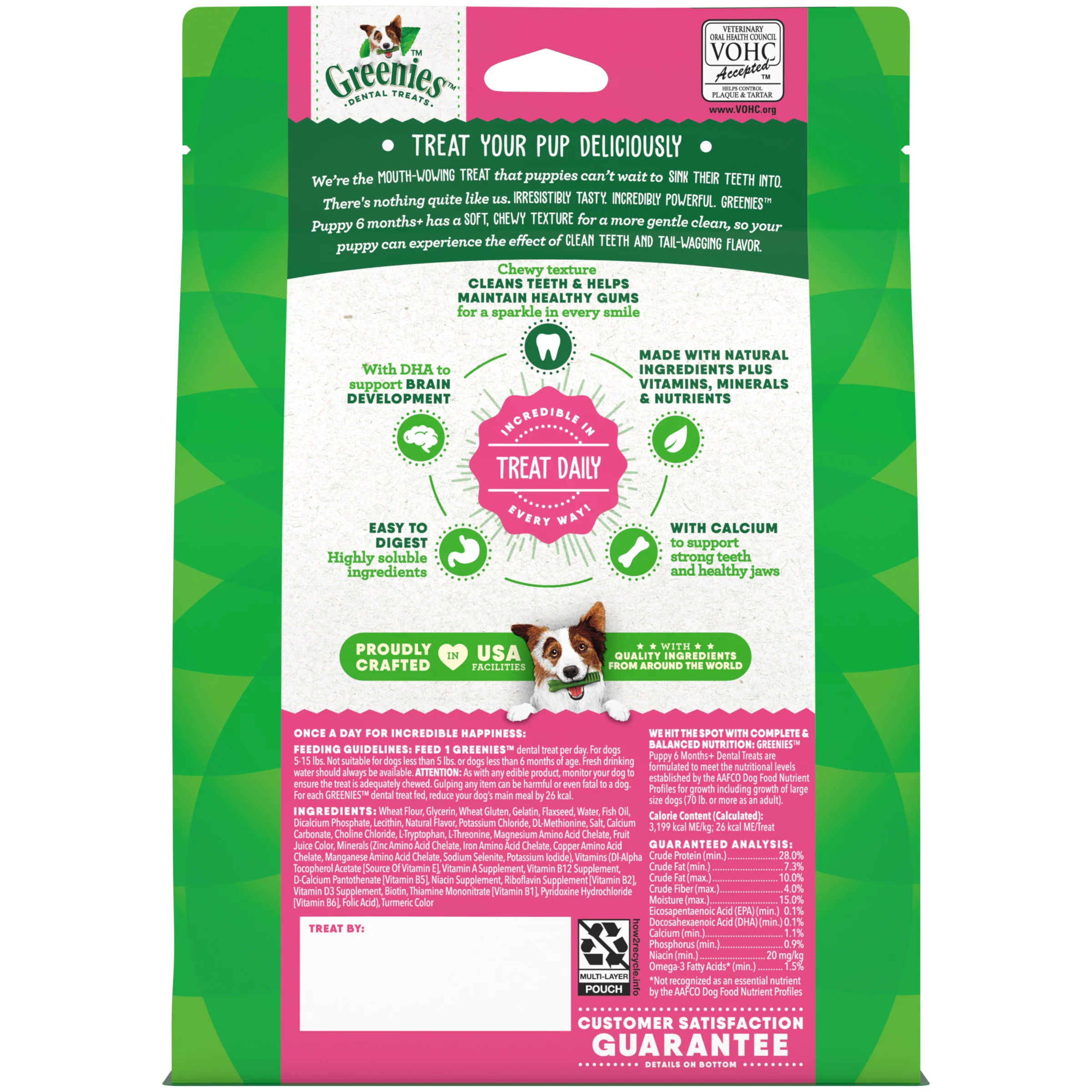 GREENIES Puppy Original Treat-Pak Teenie 340g - Image 2