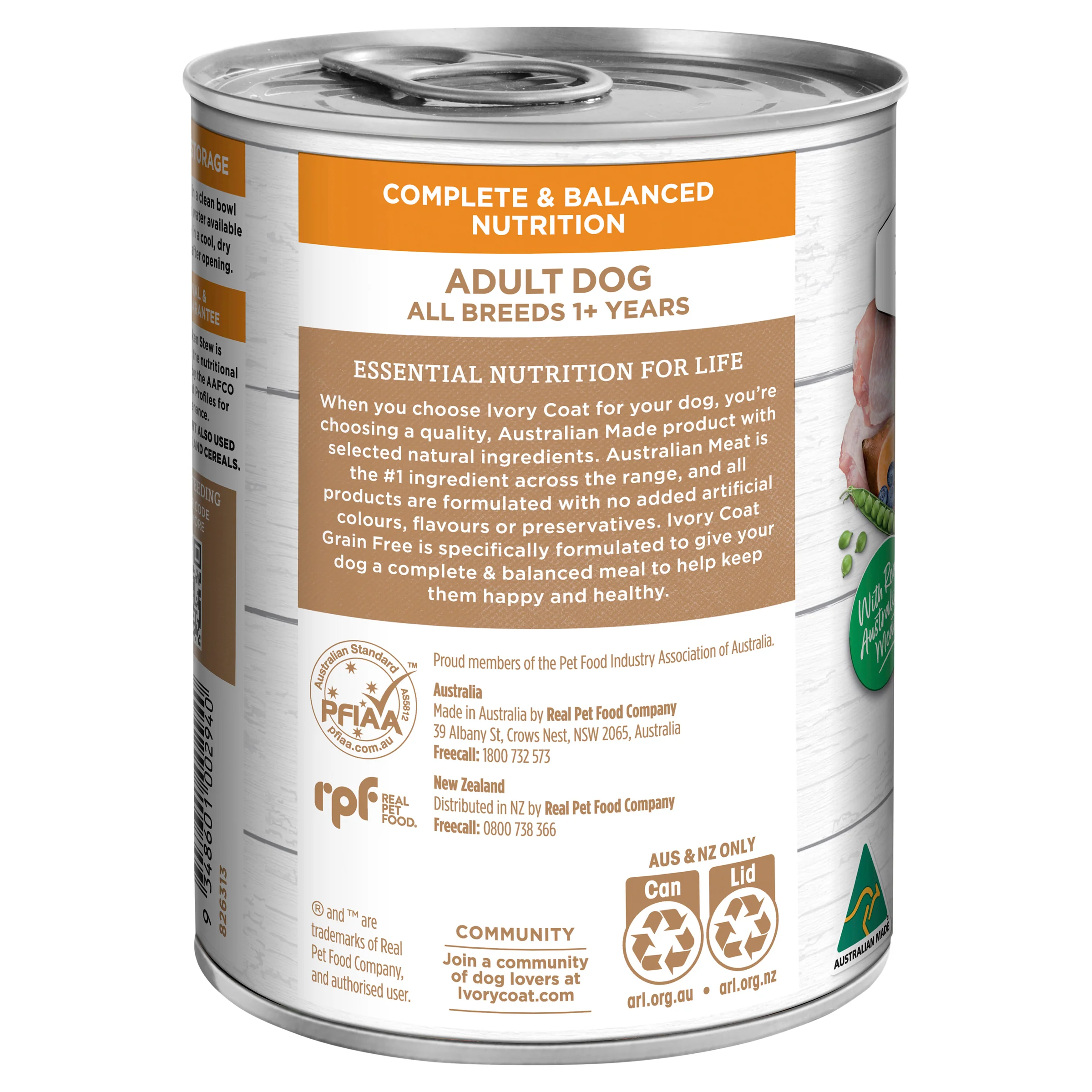 Ivory Coat - Grain Free Adult Wet Dog Food Chicken Stew (400g) - Image 2