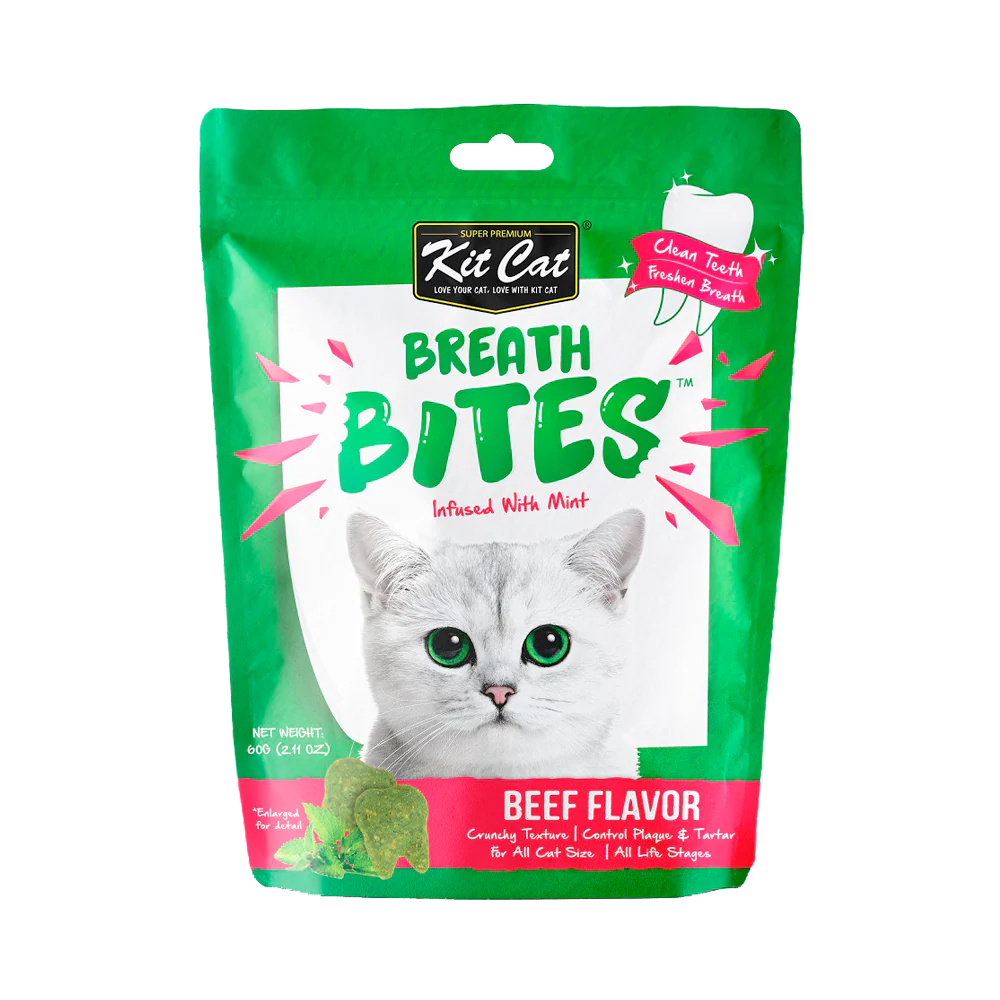 Kit Cat - Breath Bites Beef Cat Treat (60g)