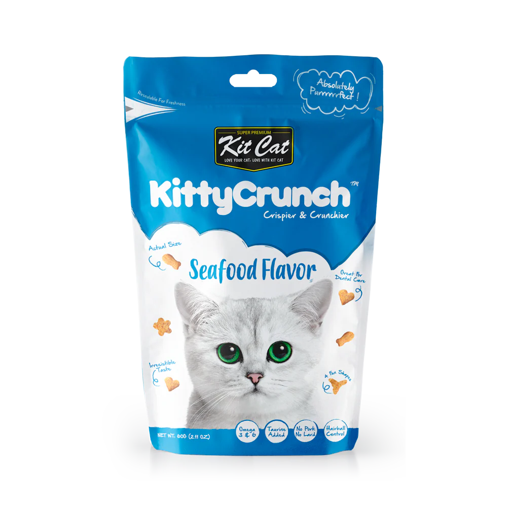 Kit Cat - Kitty Crunch Seafood Cat Treats (60g)