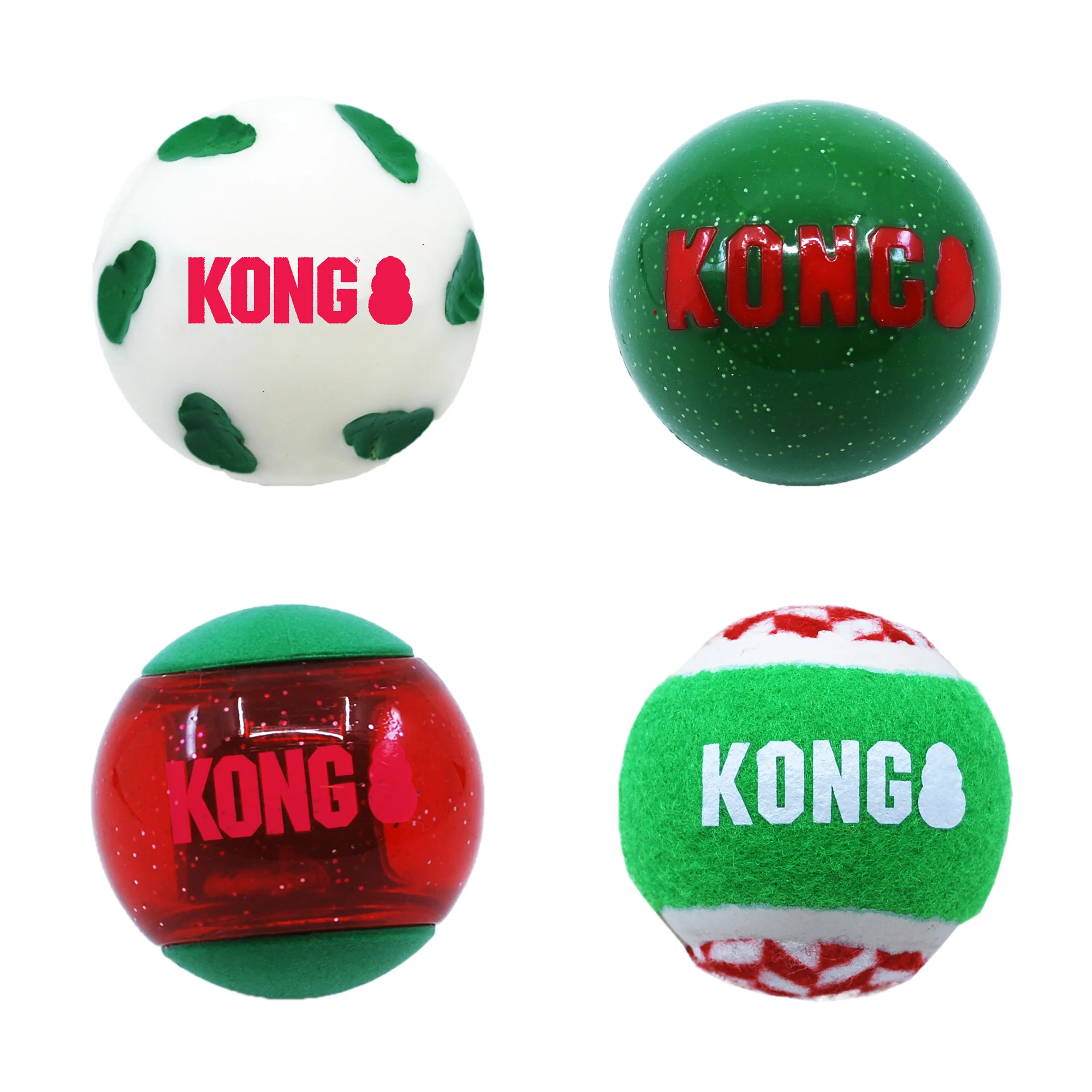 KONG - Holiday Occasions Signature Balls (Medium) (4pk) - Image 2