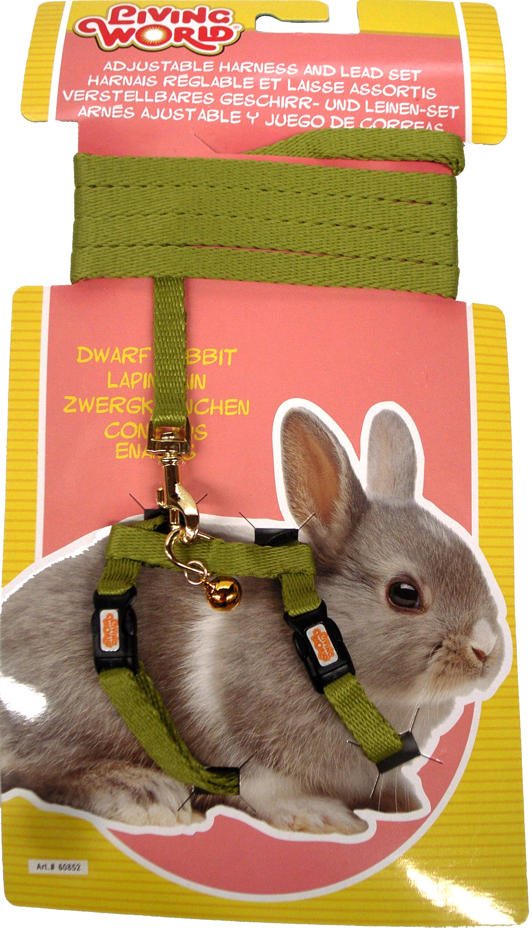 Living World - Dwarf Rabbit Harness & Lead Set (Green)