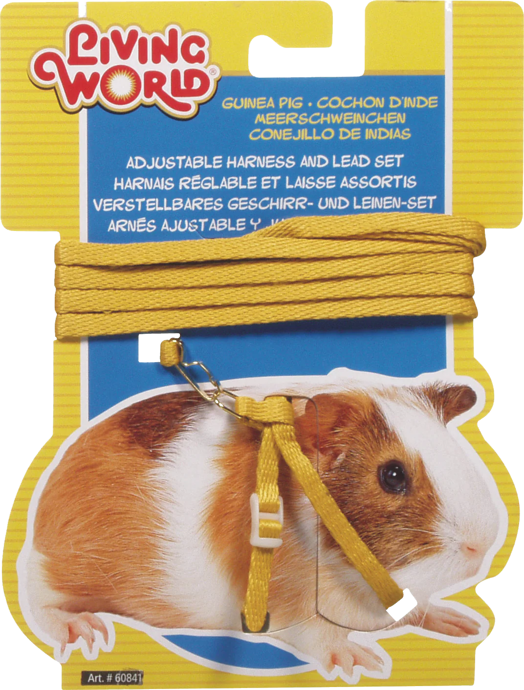 Living World - Guinea Pig Harness & Lead Set (Yellow)