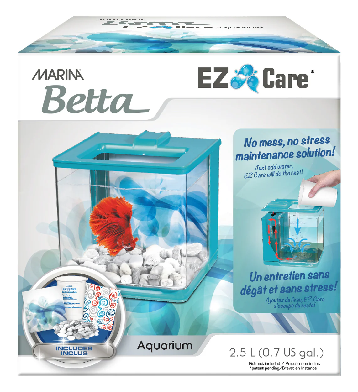 Marina - EZ Care Betta Kit (Blue)