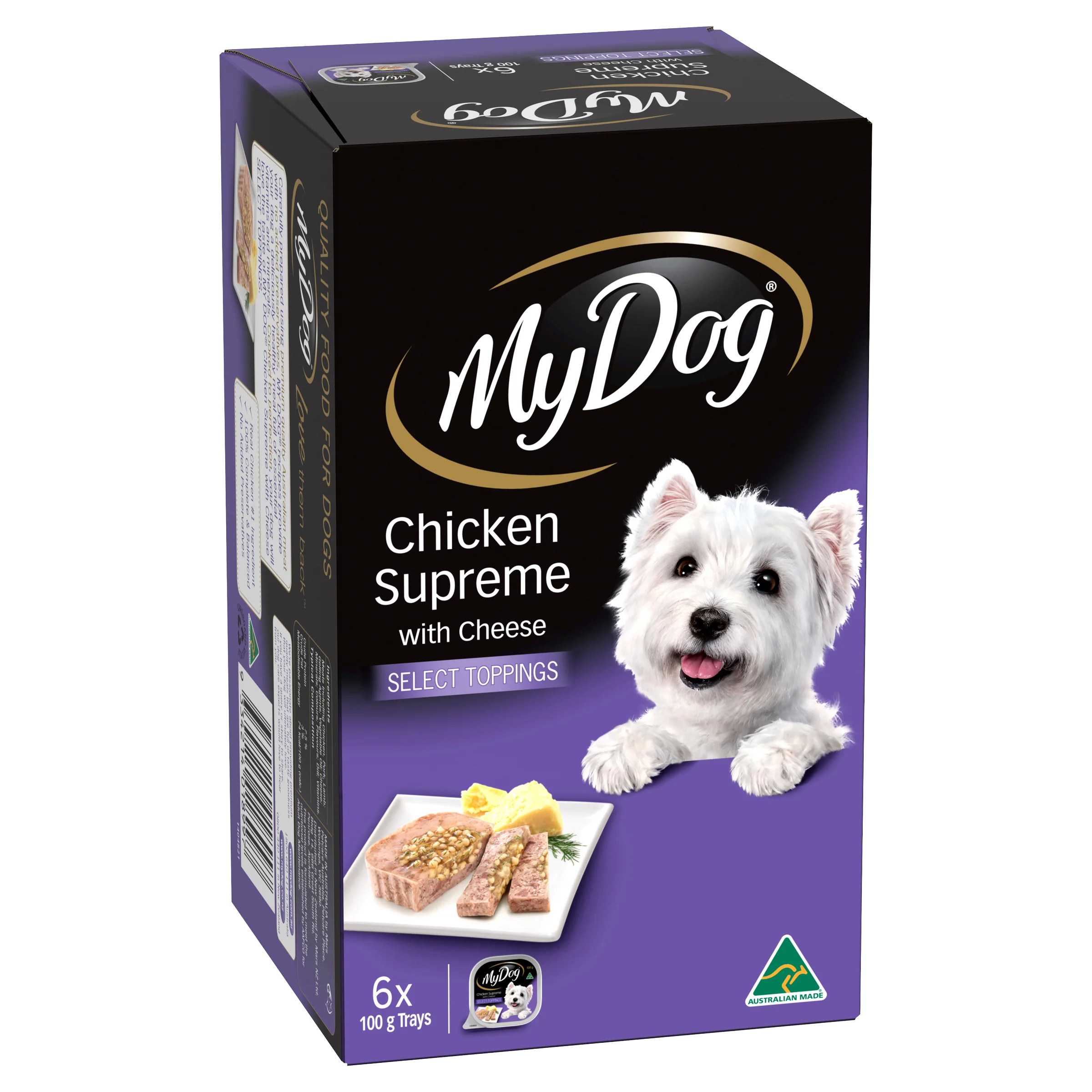 My Dog - Adult Chicken Supreme with Cheese Dog Wet Food (6pk x 100g)