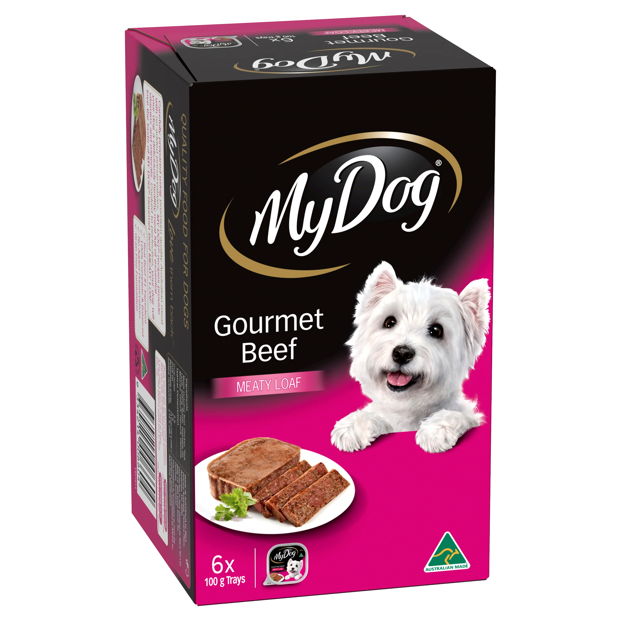 My Dog - Adult Gourmet Beef Meaty Loaf Dog Wet Food (6pk x 100g)