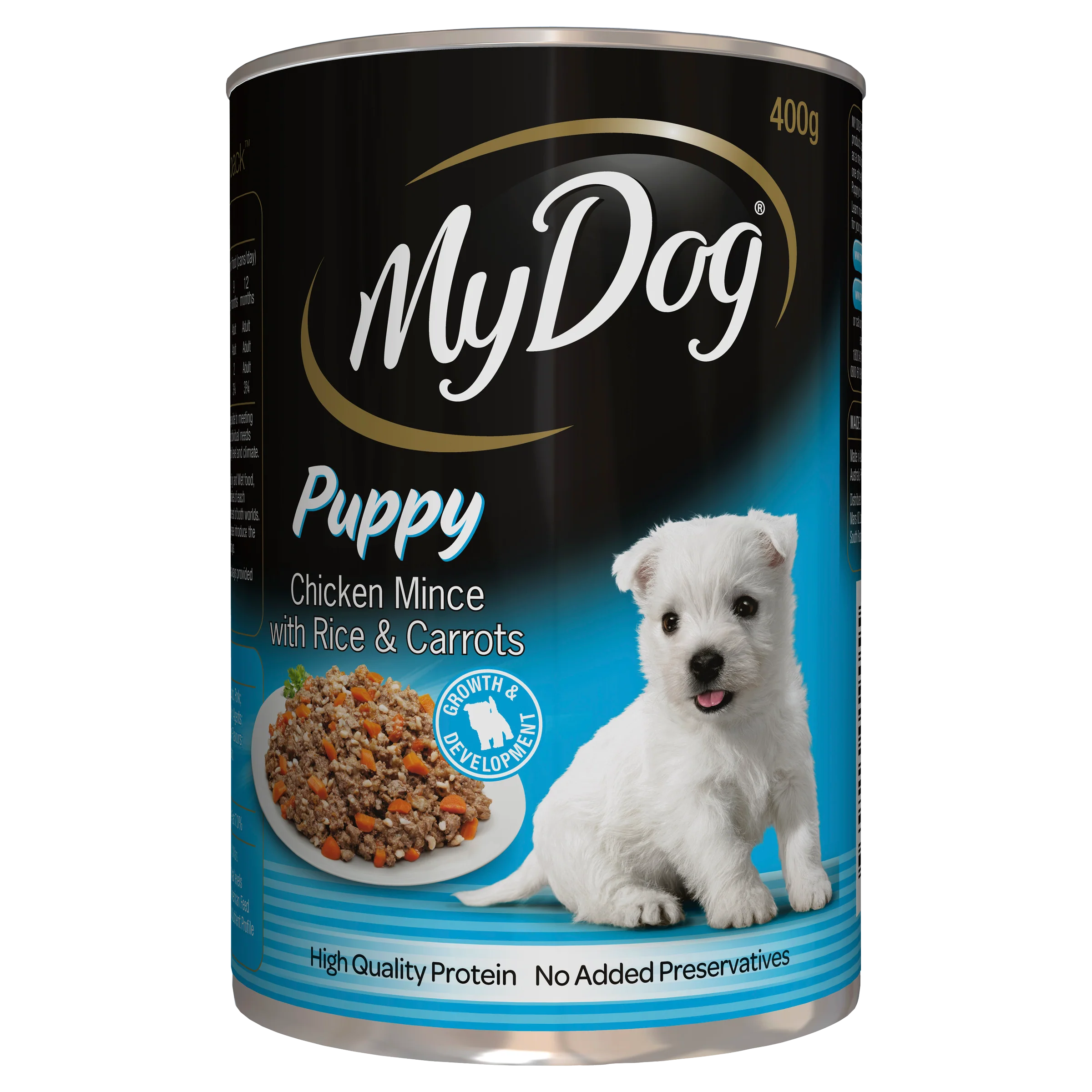 My Dog - Puppy Chicken Mince, Rice & Carrots Dog Wet Food (400g)