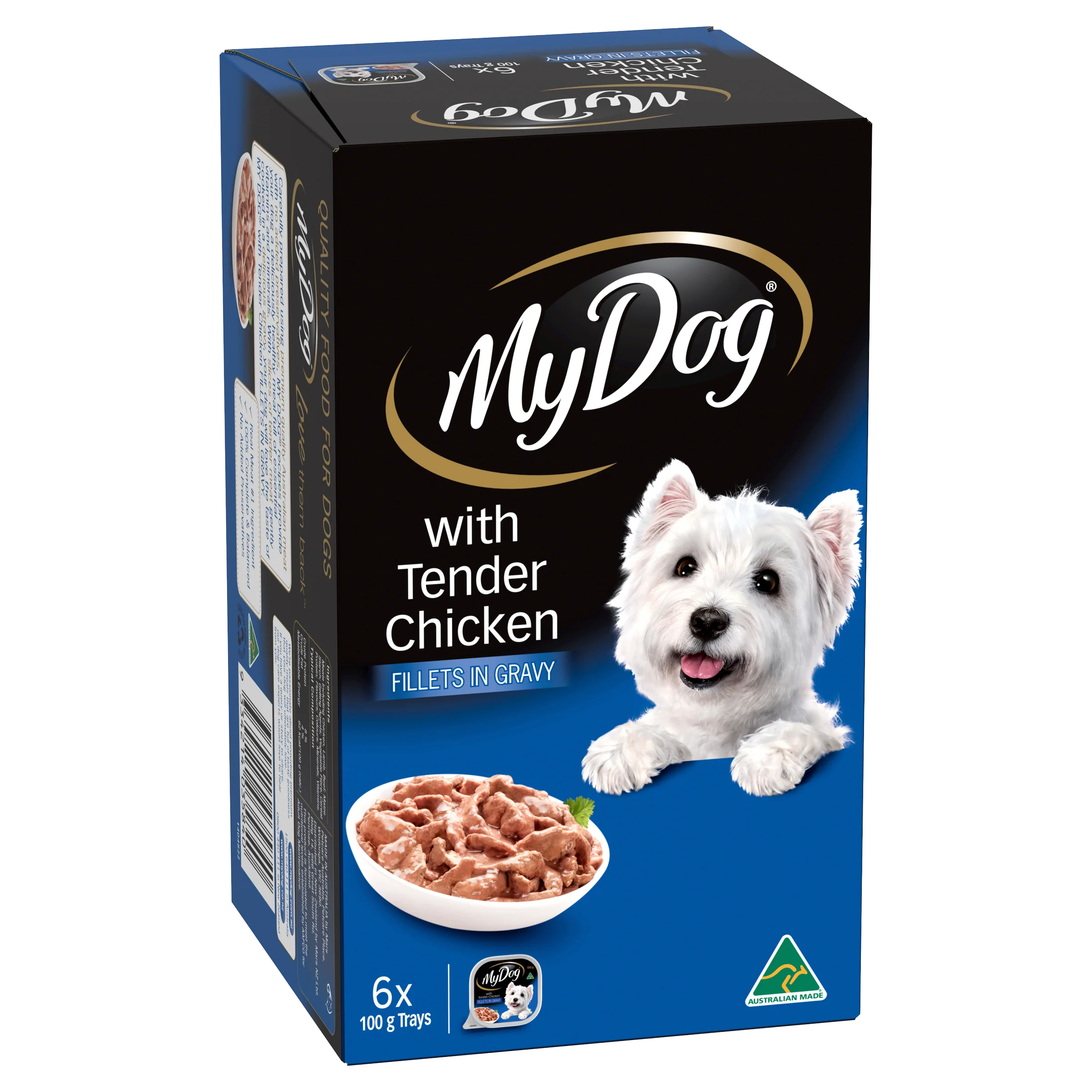 My Dog - Adult Tender Chicken Fillets in Gravy Dog Wet Food (6pk x 100g)