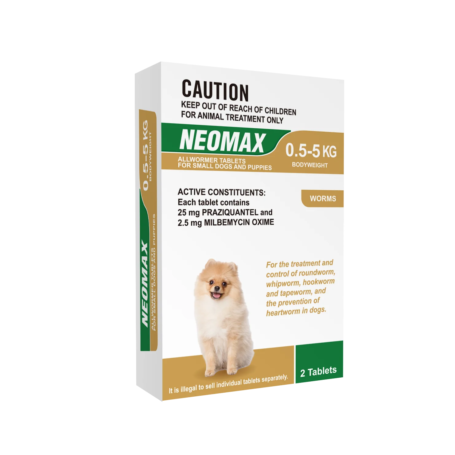 NEOMAX Allwormer for Puppies & Small Dogs (0-5kg) 2 Pack