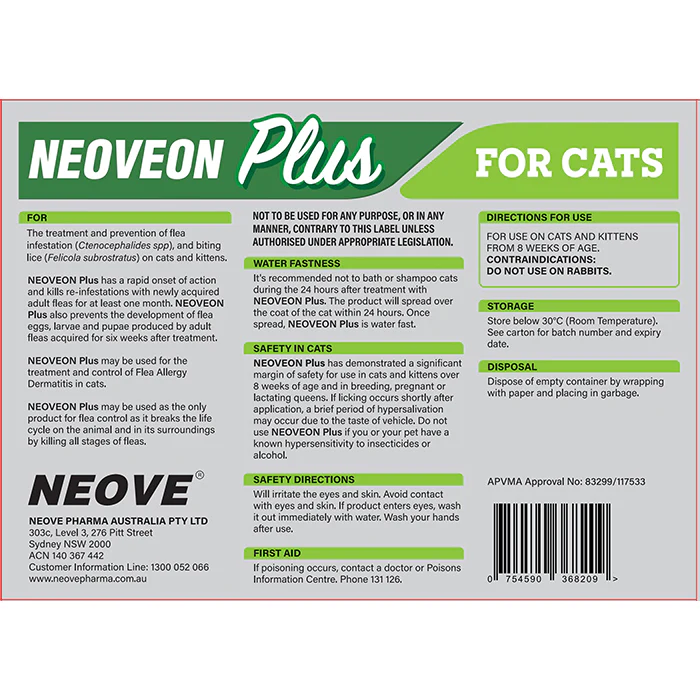 NEOVEON PLUS - Cats (4pk) - Image 3
