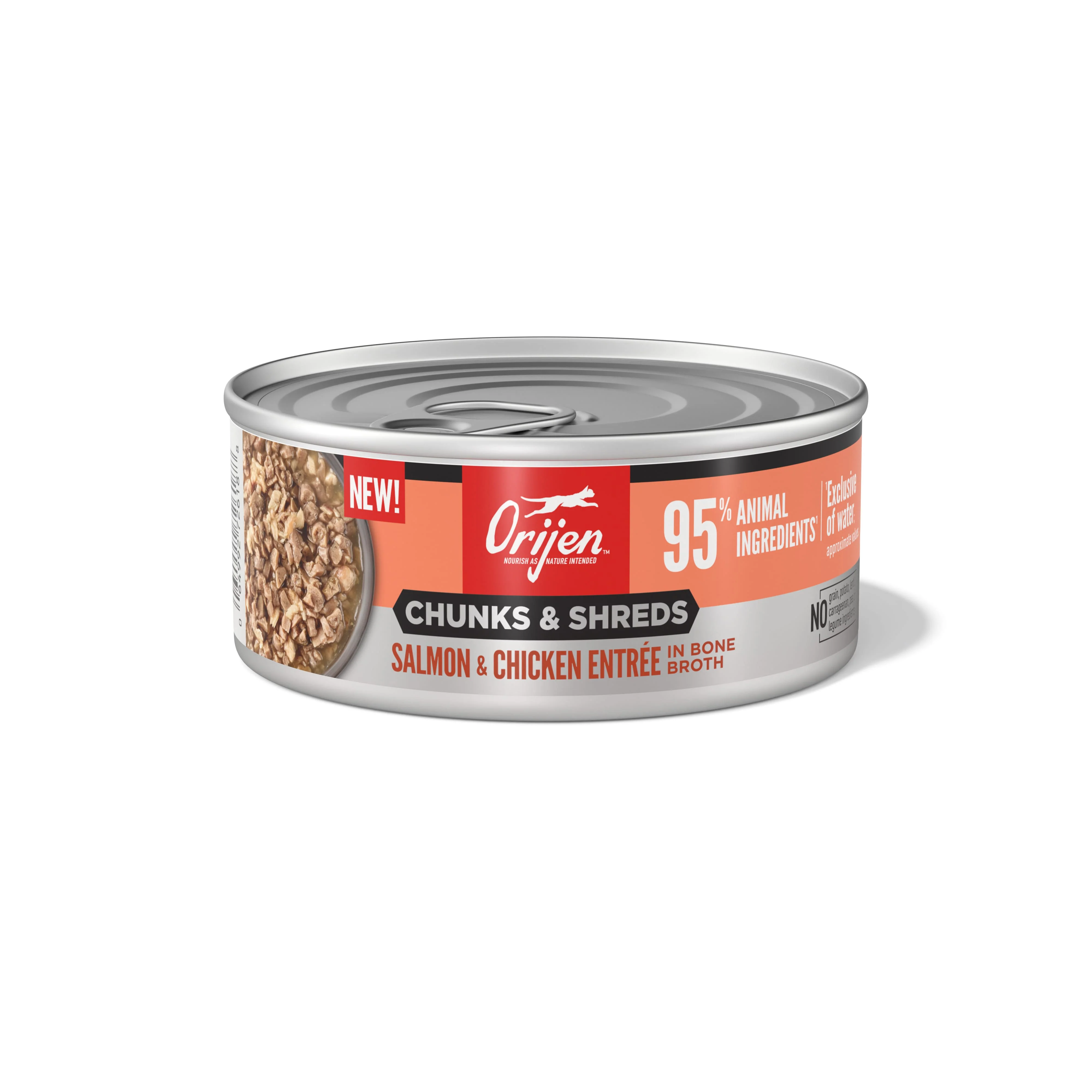 Orijen Cat Chunks and Shreds Salmon & Chicken 6x155g - Image 2