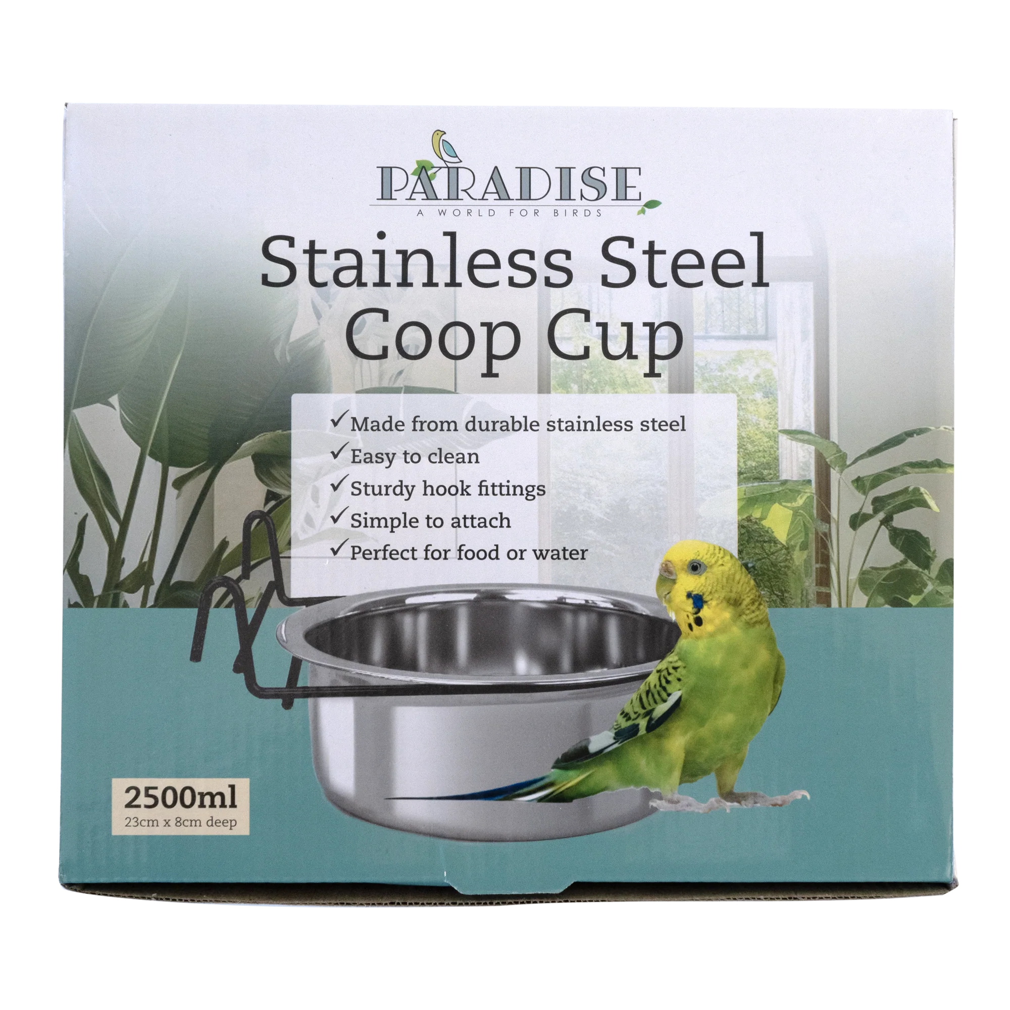 Paradise - Stainless Steel Coop Cup with Hook (2500ml)