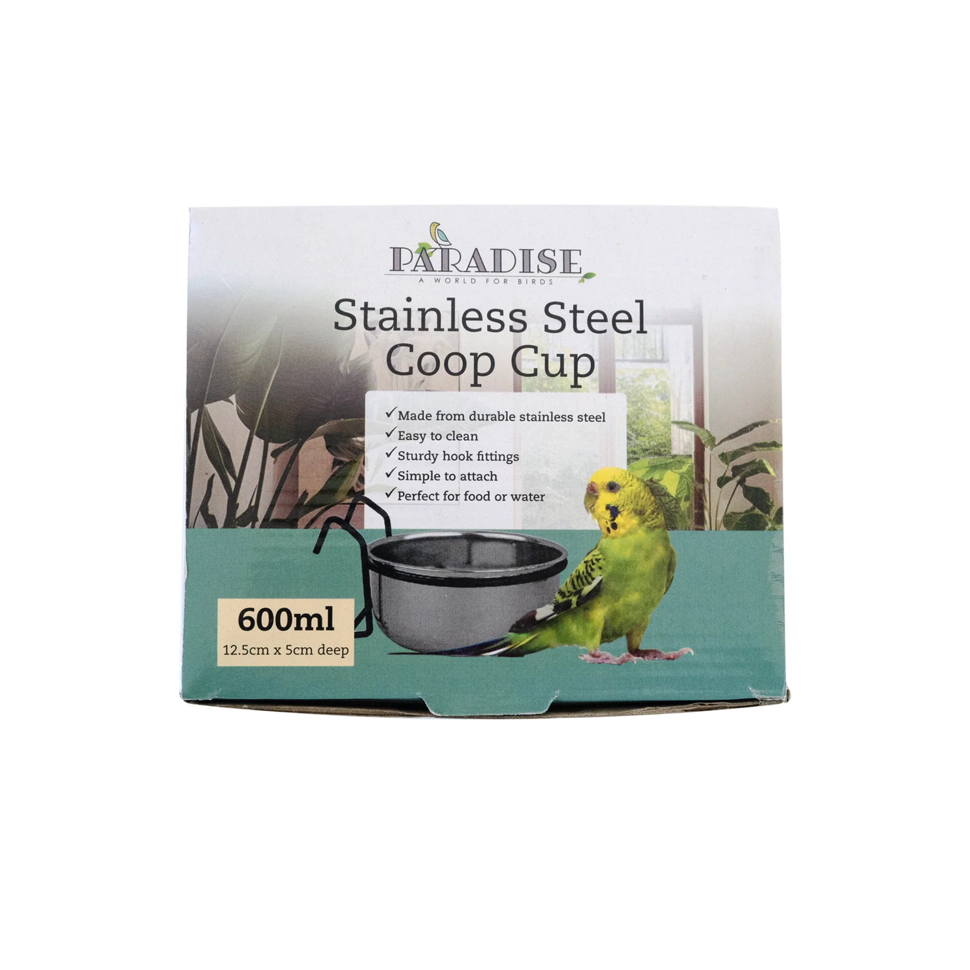Paradise - Stainless Steel Coop Cup with Hook (600ml)