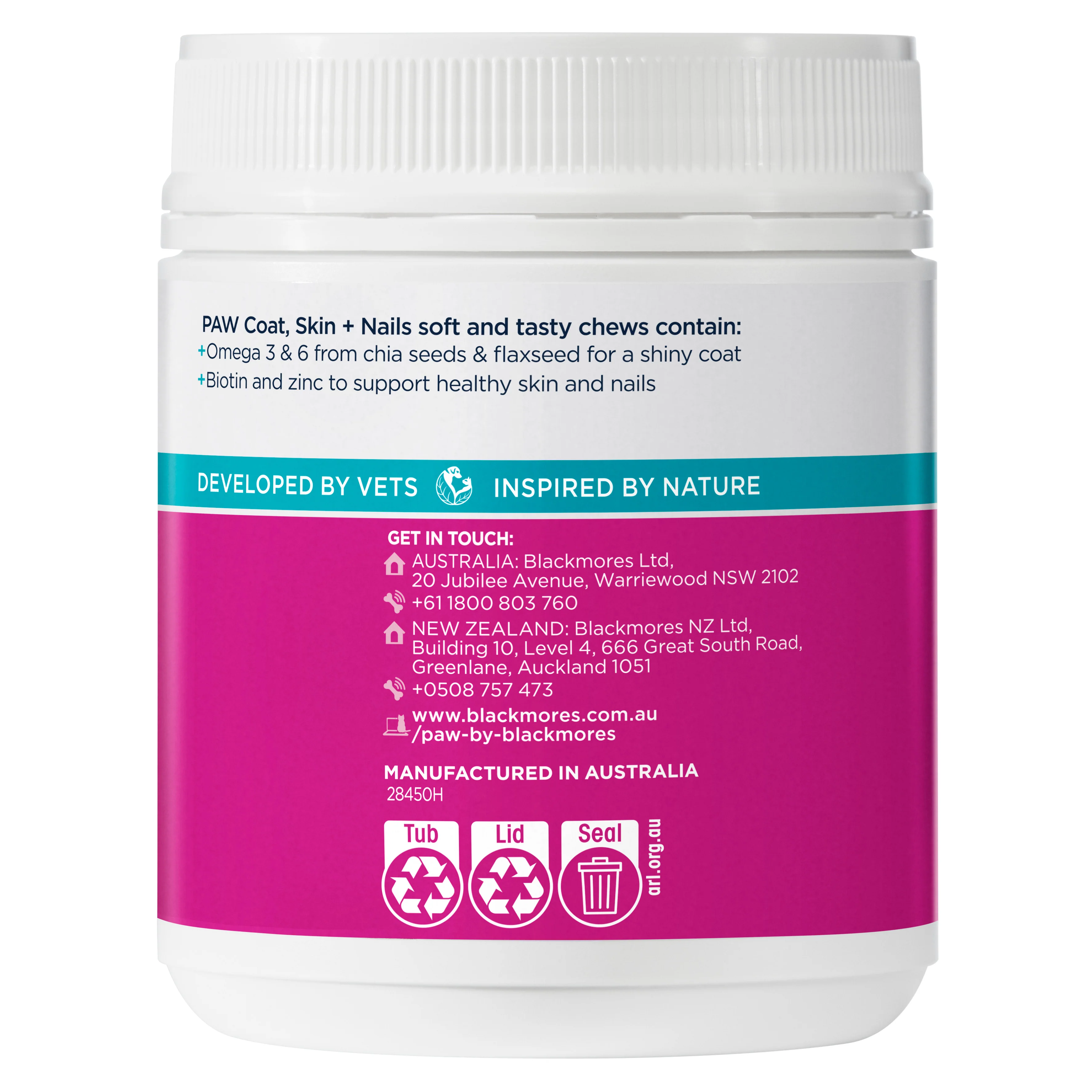 PAW - Coat, Skin and Nails Multivitamins for Dogs (60pk) - Image 2