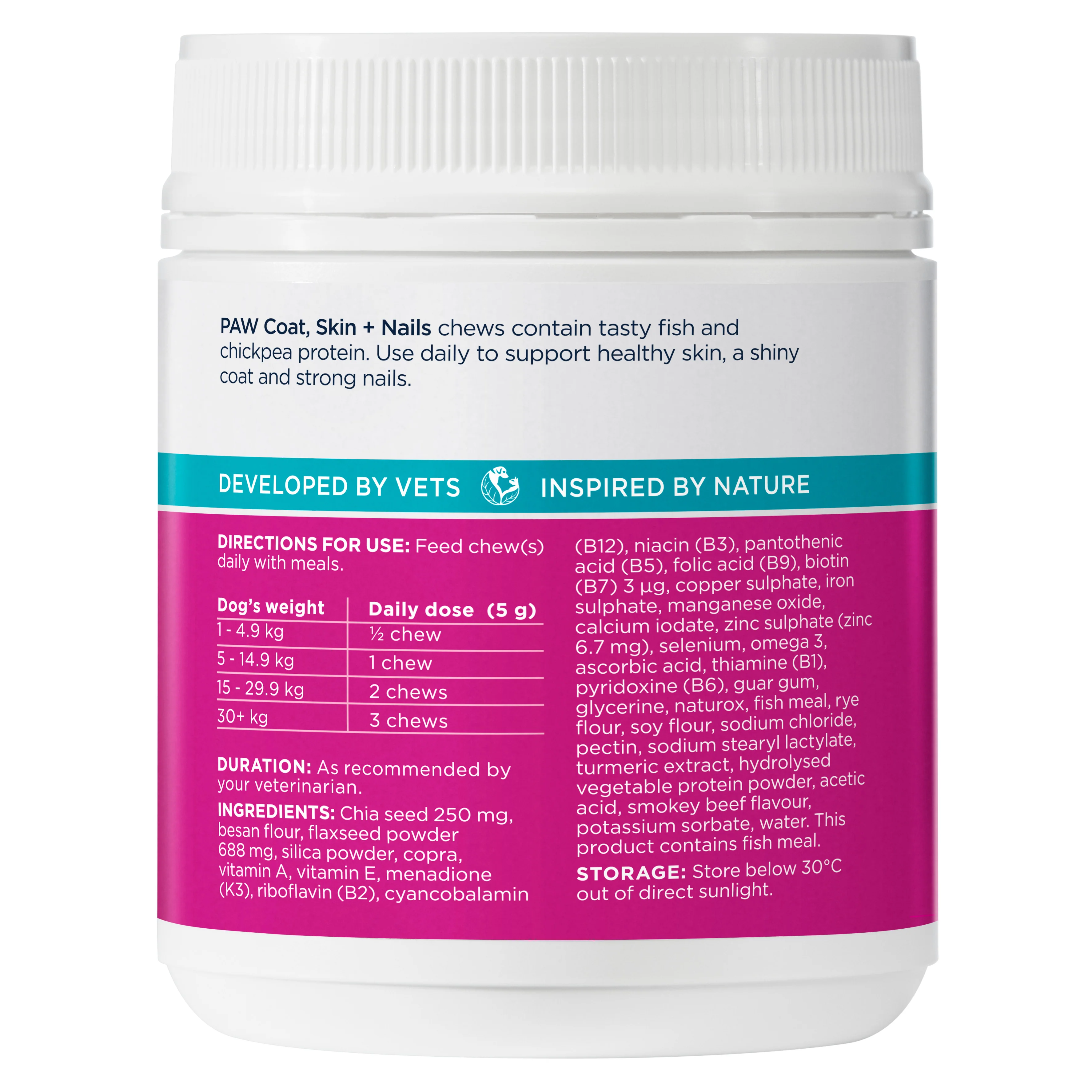 PAW - Coat, Skin and Nails Multivitamins for Dogs (60pk) - Image 3