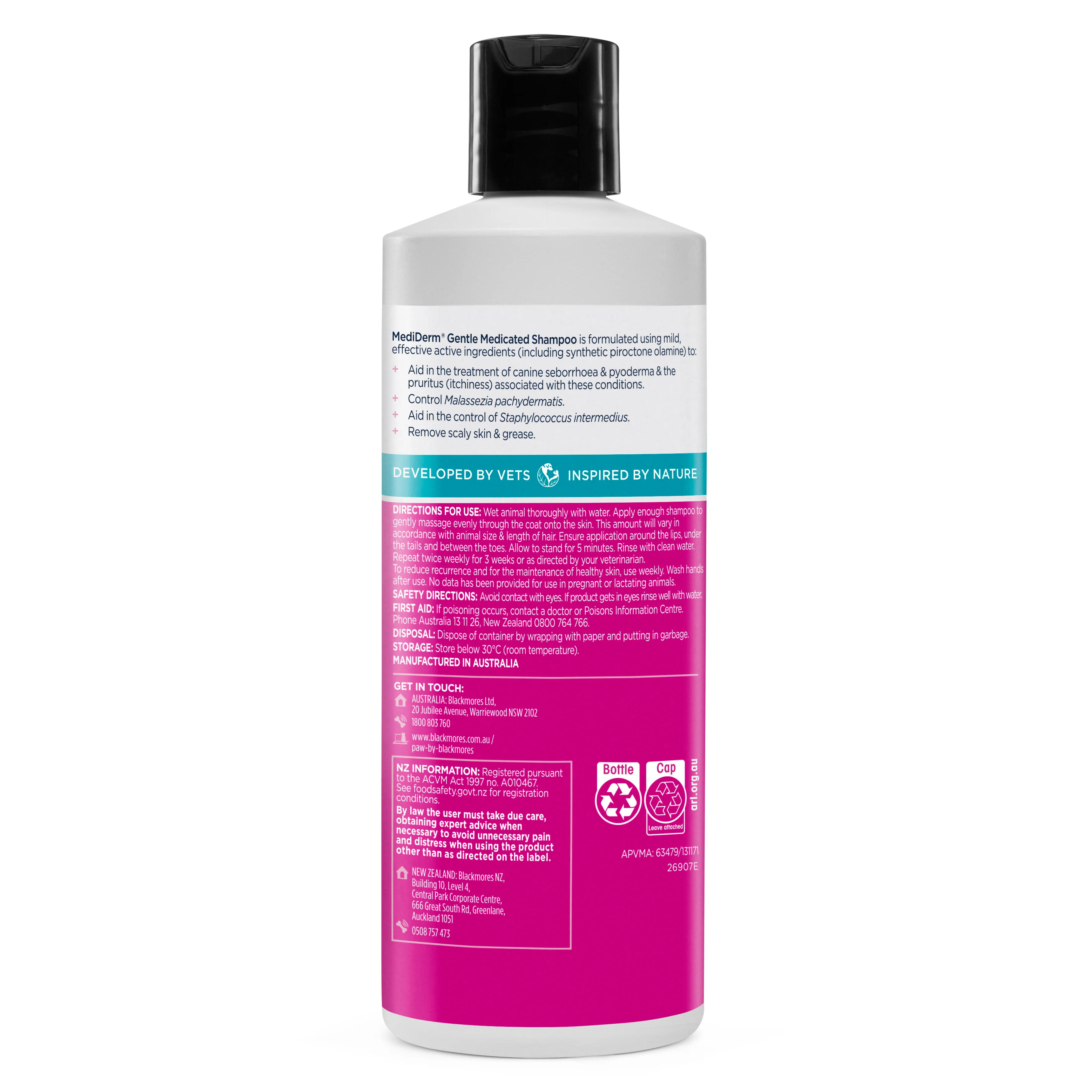 PAW - MediDerm Gentle Medicated Shampoo for Dogs (500ml) - Image 2