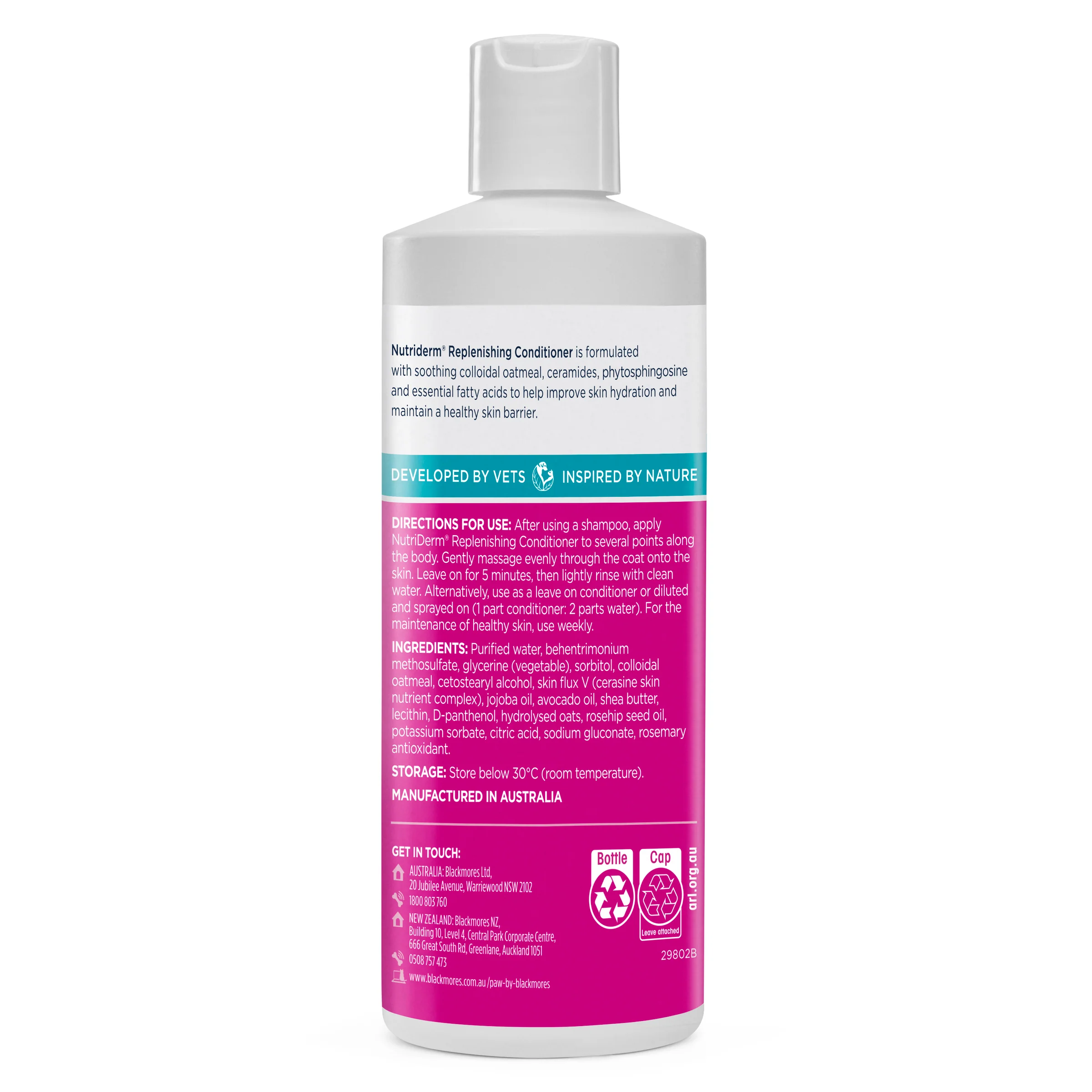 PAW - NutriDerm Replenishing Conditioner for Dogs and Cats (500ml) - Image 2