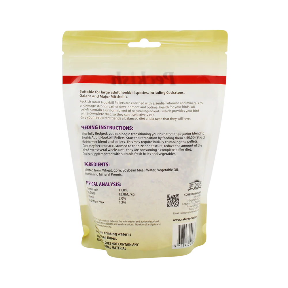 Peckish - Adult Hookbill 4mm Pellet (500g) - Image 3