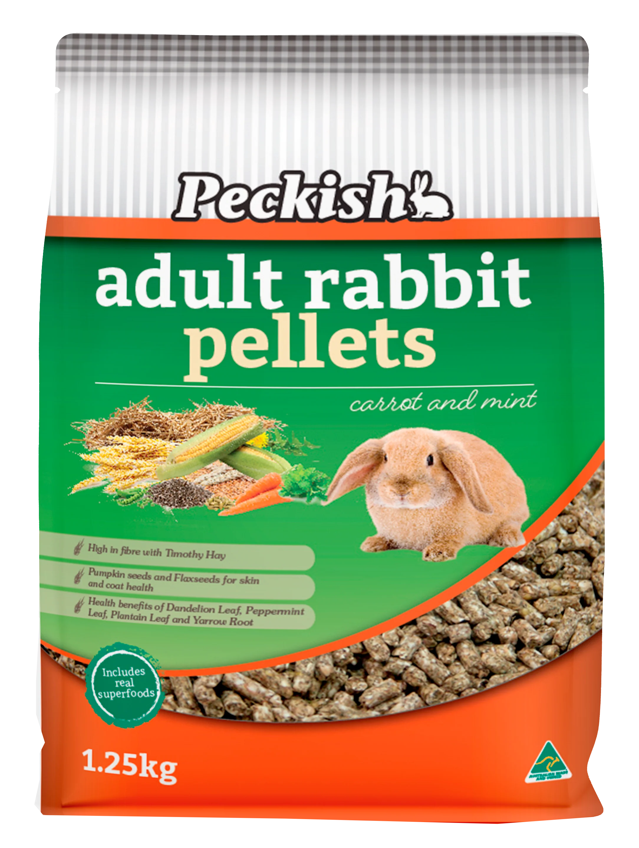 Peckish - Adult Rabbit Pellets Carrot & Mint (1.25kg)