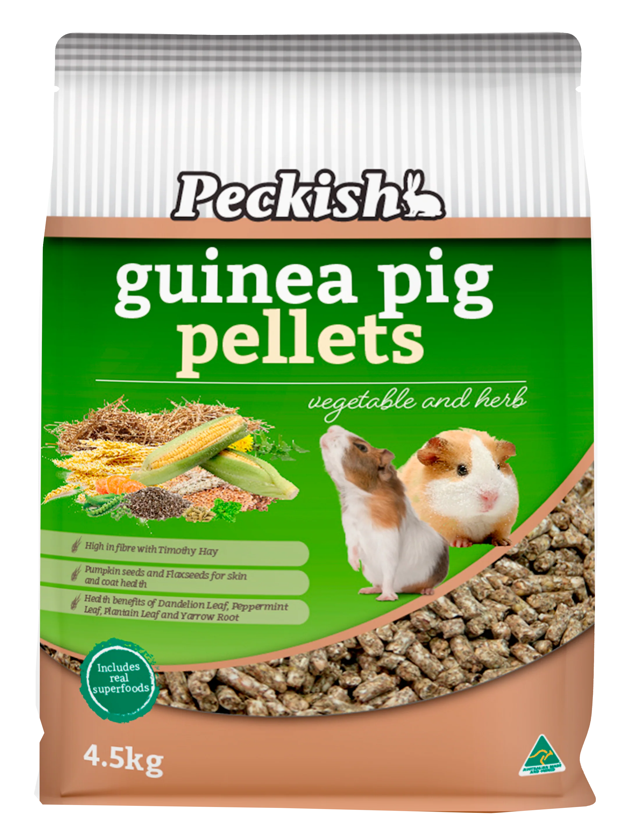 Peckish - Guinea Pig Pellets Vegetable & Herb (4.5kg)
