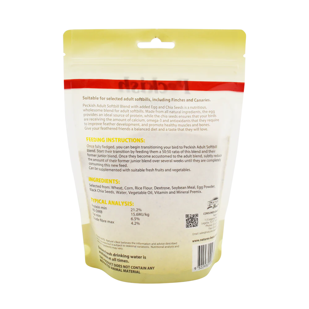 Peckish - Adult Softbill Blend Egg & Chia Seeds (500g) - Image 3