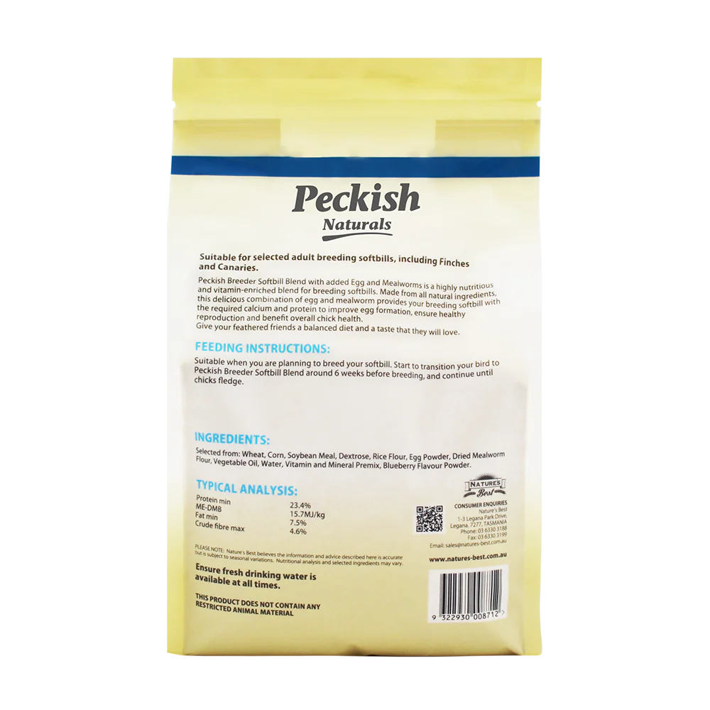 Peckish - Breeder Softbill Blend Egg & Mealworms (2kg) - Image 3