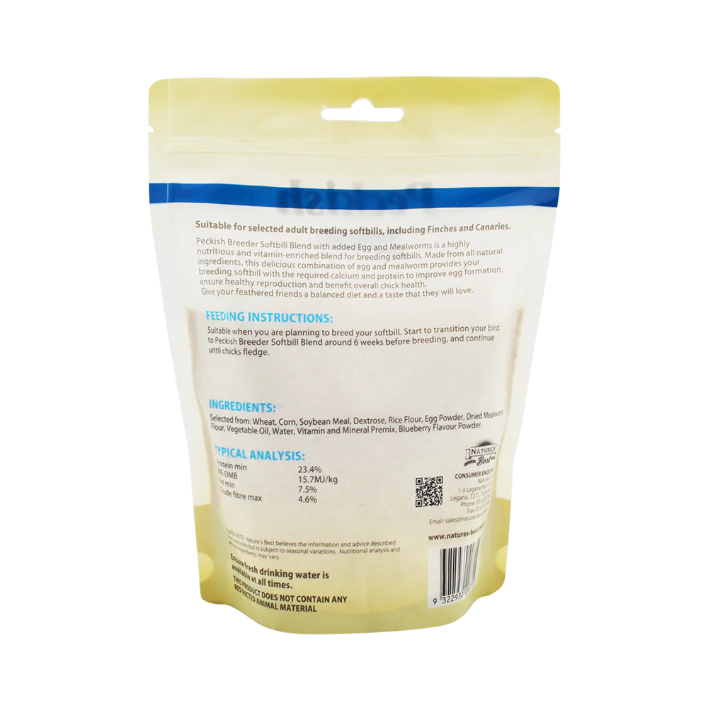 Peckish - Breeder Softbill Blend Egg & Mealworms (500g) - Image 3