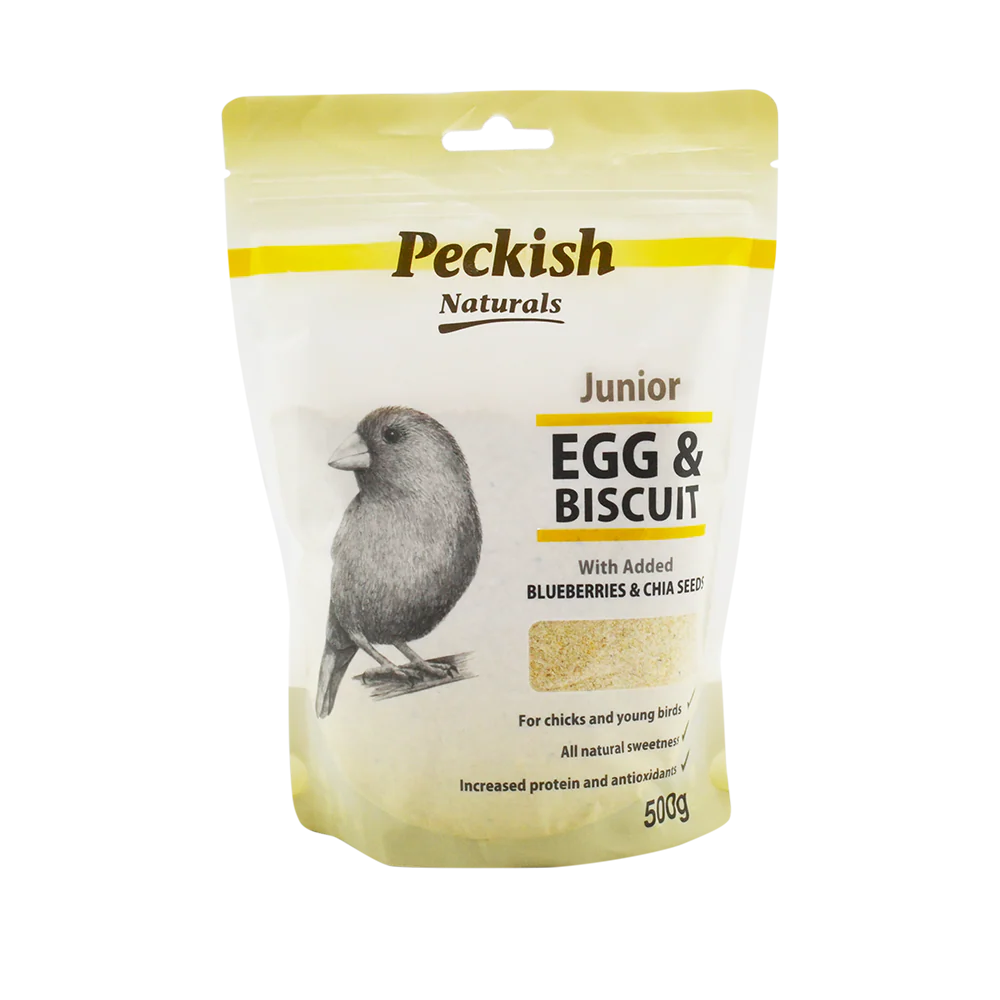 Peckish - Junior Egg & Biscuit with Blueberry & Chia Seeds (500g)