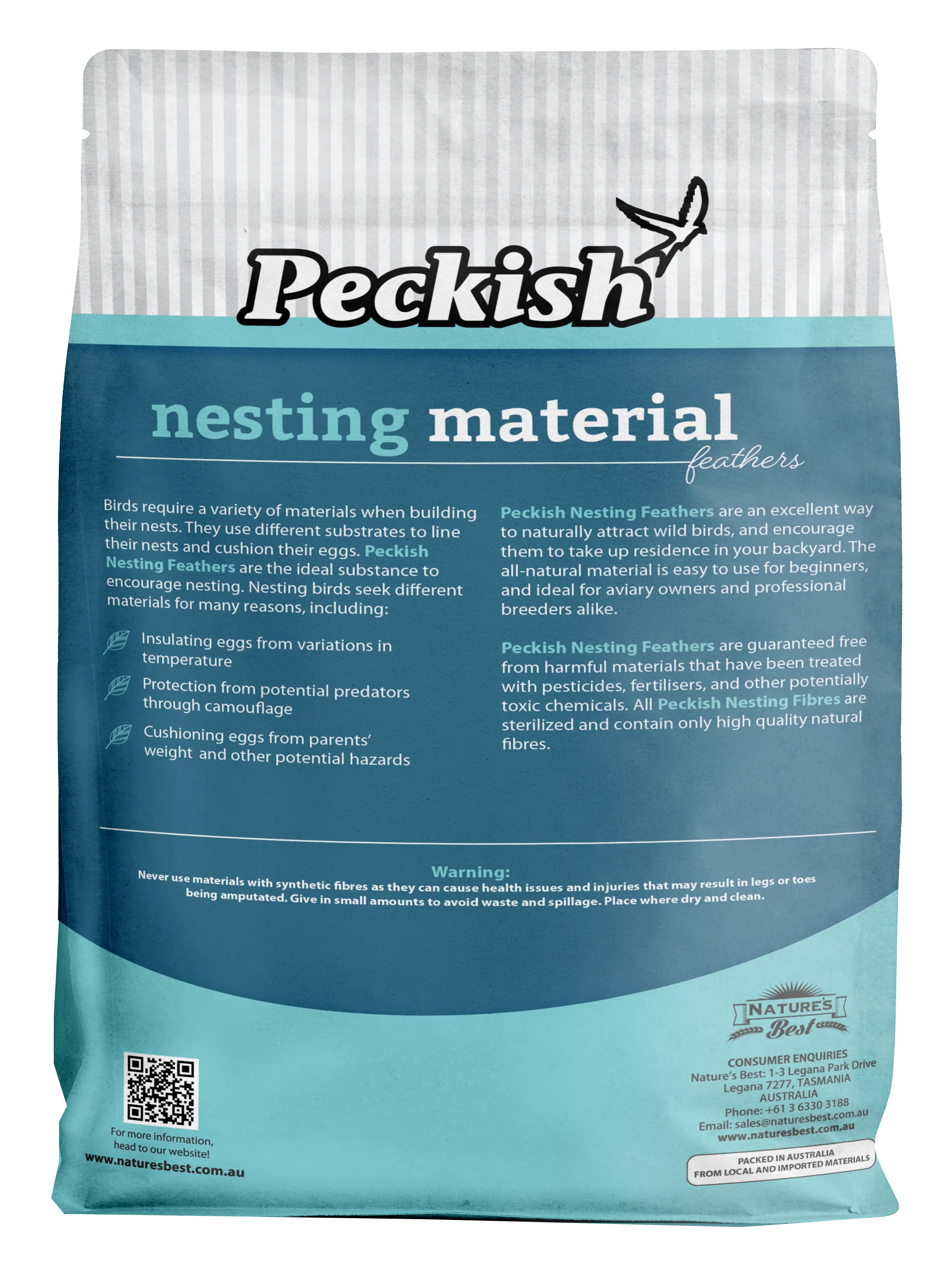 Peckish - Nesting Material Feathers (80g) - Image 2
