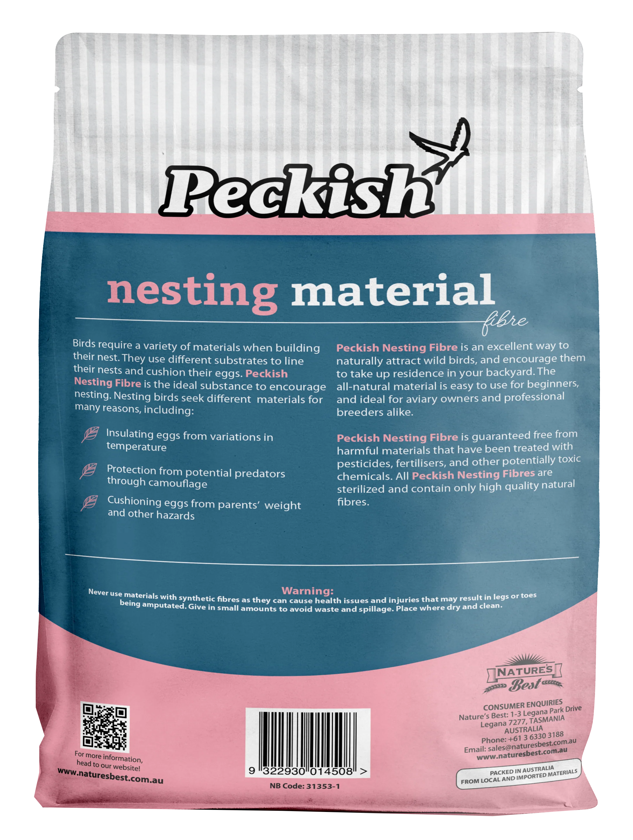 Peckish - Nesting Material Fibre (80g) - Image 2