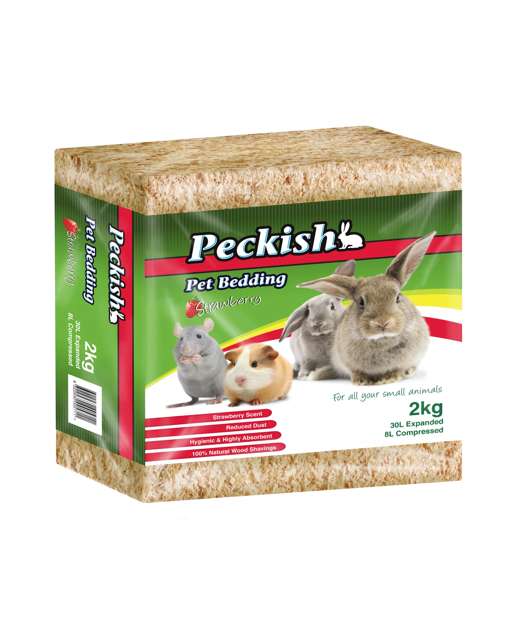 Peckish - Pet Bedding Strawberry (30L)