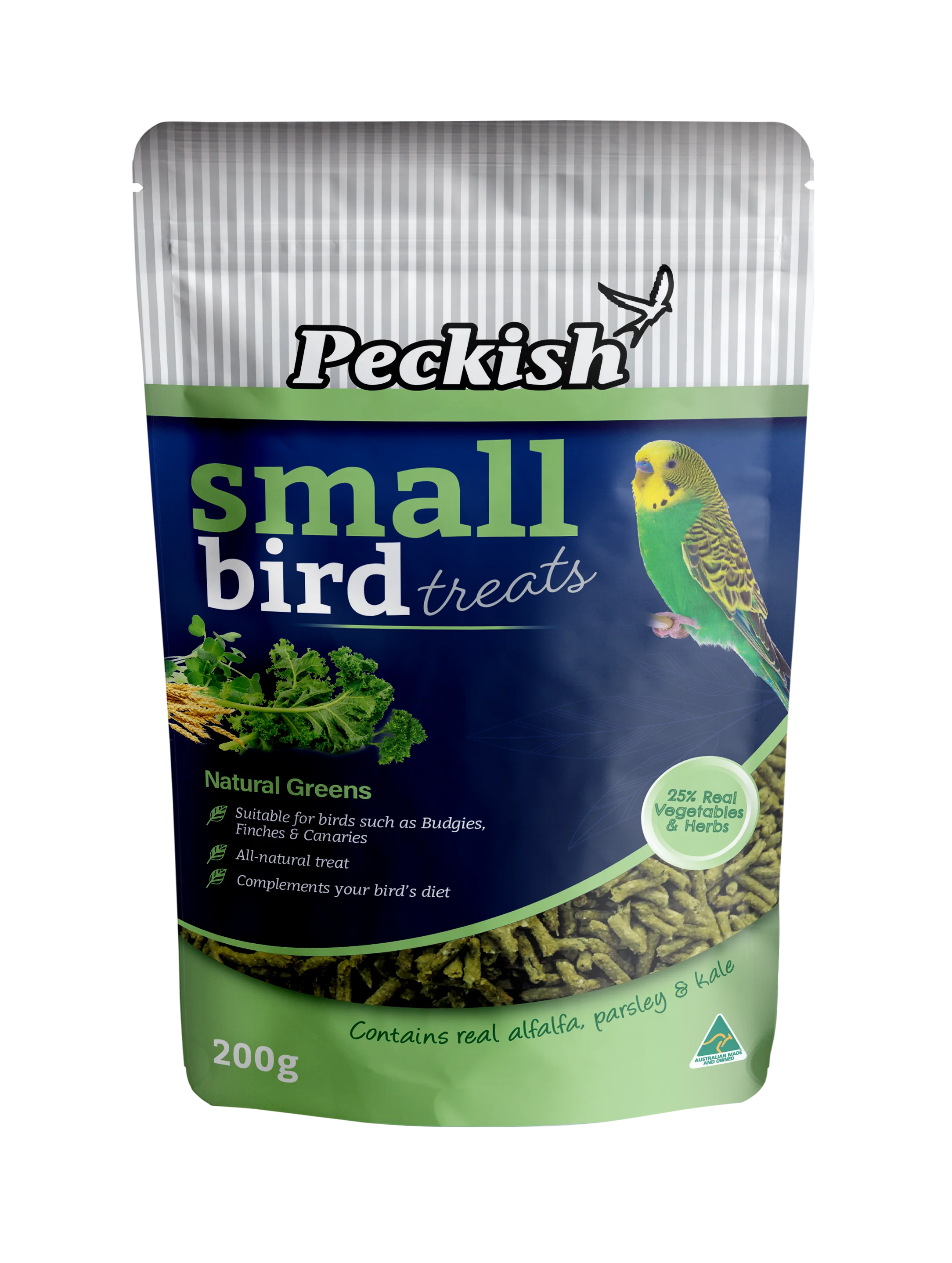 Peckish - Small Bird Natural Greens Treat 200g