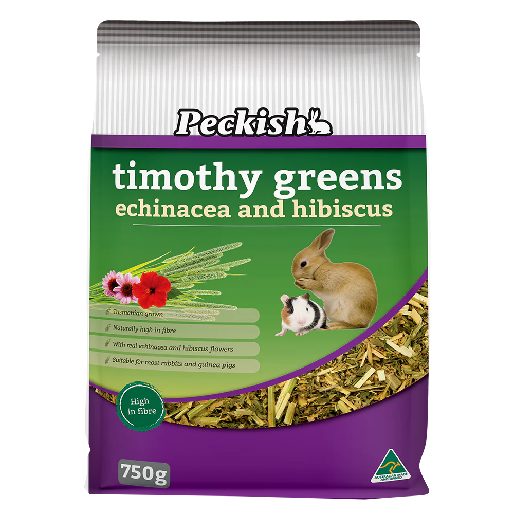 Peckish - Timothy Greens Echinacea & Hibiscus (750g)
