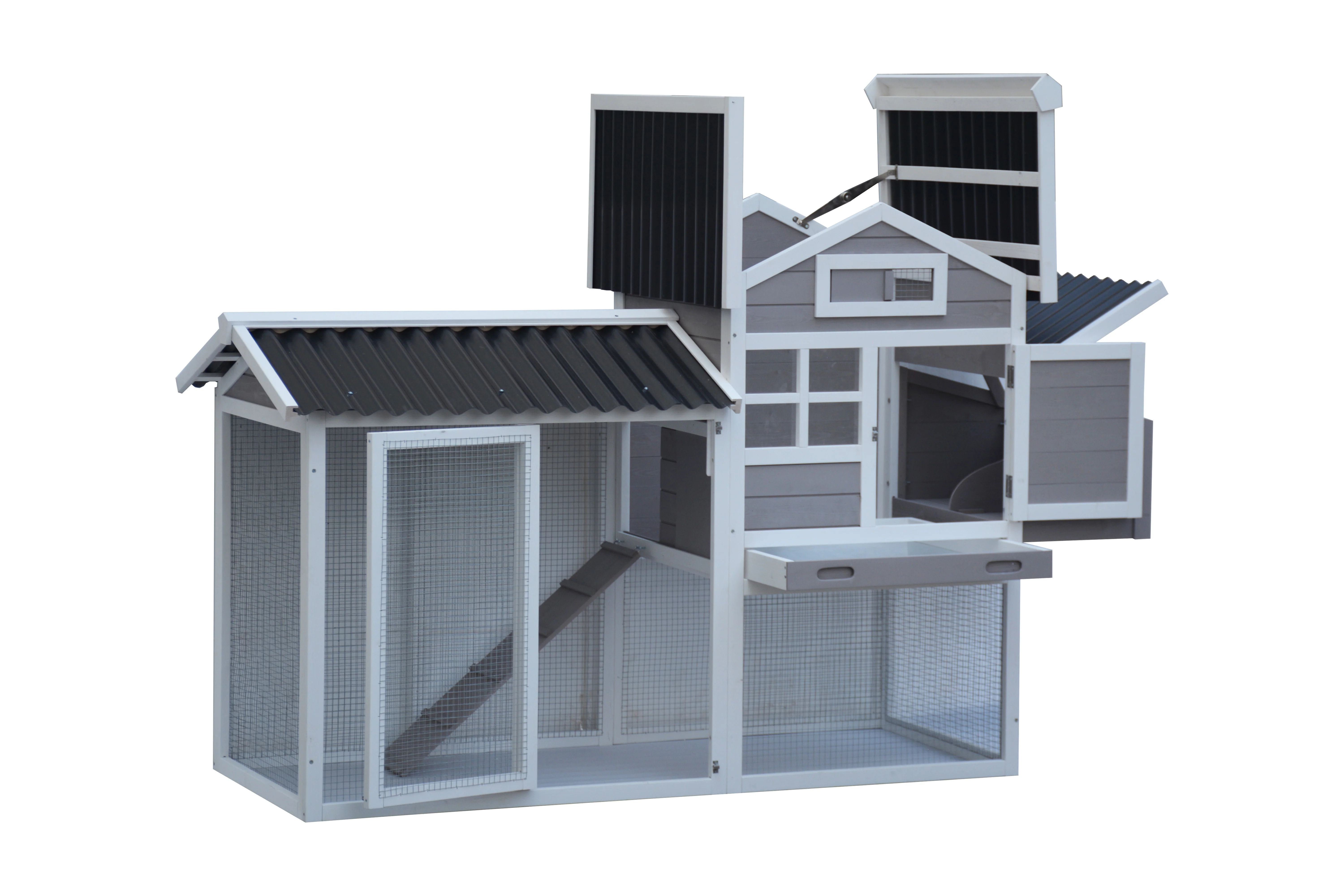 Peckish Two-storey Chicken Coop 128 x 85 x 202cm - Image 3