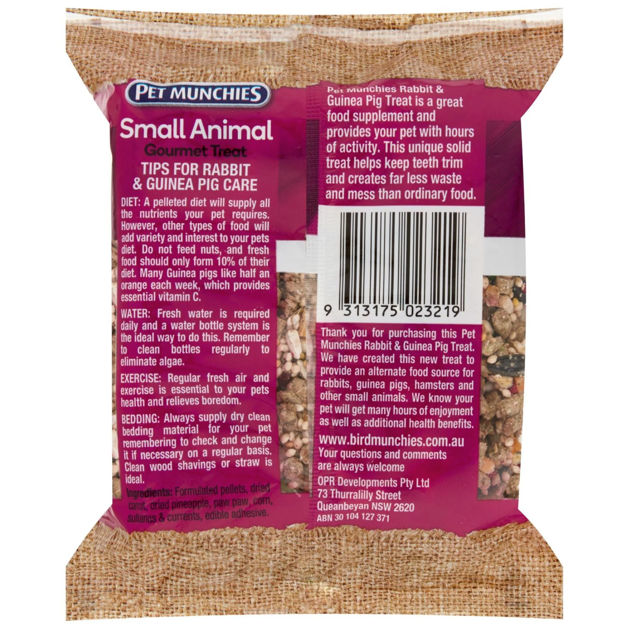Pet Munchies - Small Animal Gourmet Treat (300g) - Image 2