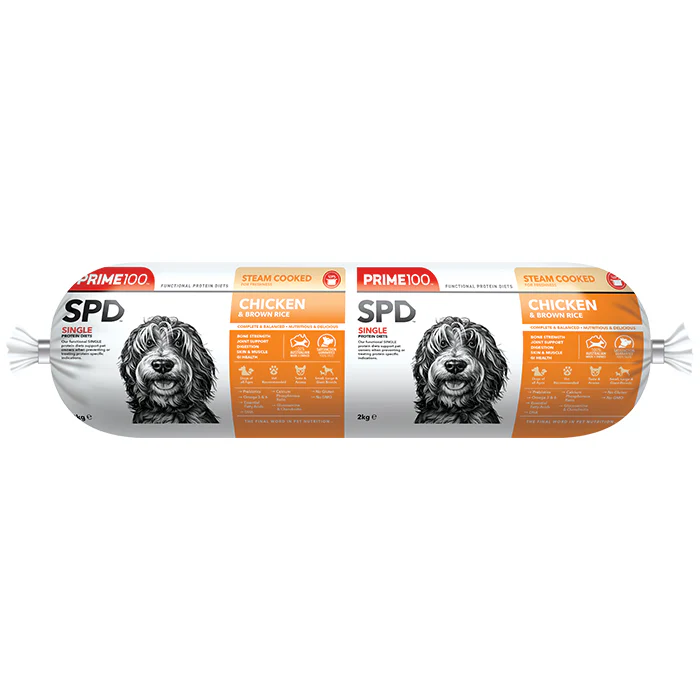 Prime100 SPD Fresh Roll Chicken and Brown Rice 2kg - Image 3