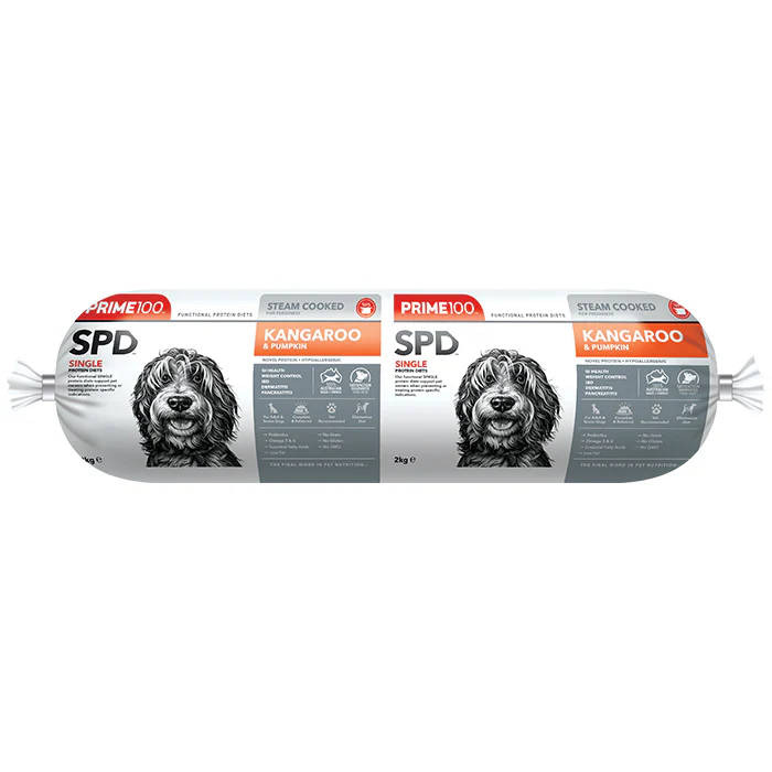 Prime100 SPD Fresh Roll Kangaroo & Pumpkin 2kg - Image 3