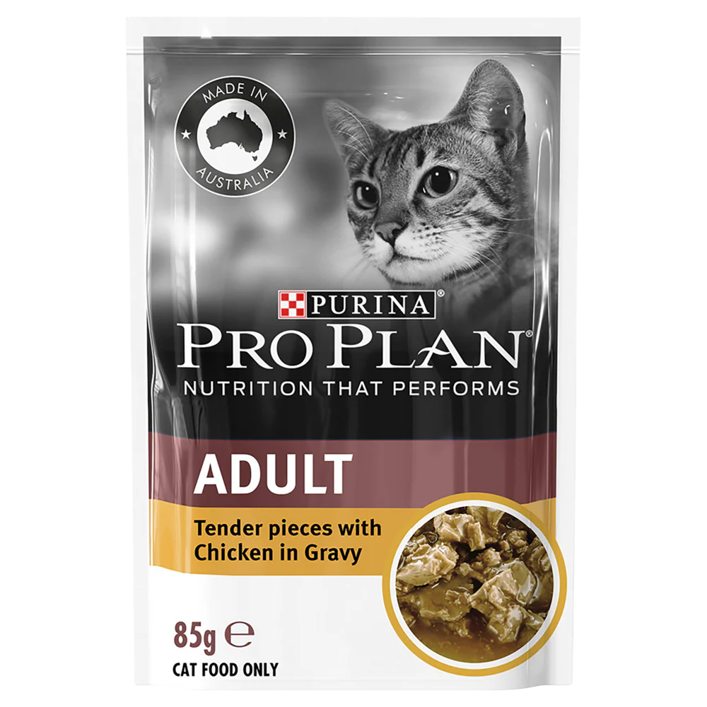 PRO PLAN - Adult Chicken in Gravy Cat Wet Food (85g x 12pk) - Image 2