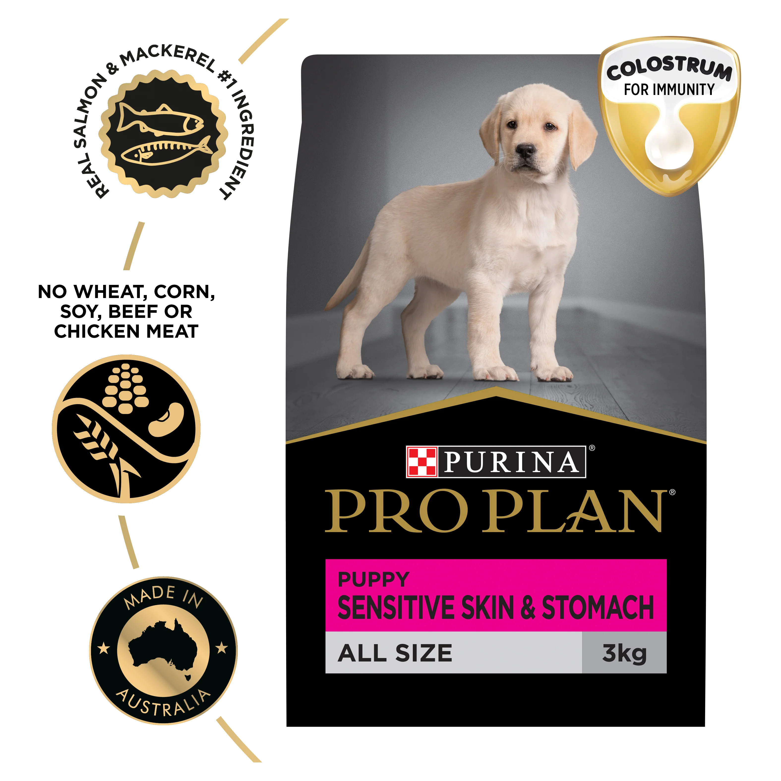 PRO PLAN Puppy Sensitive Skin & Stomach Dry Dog Food (3kg) - Image 14